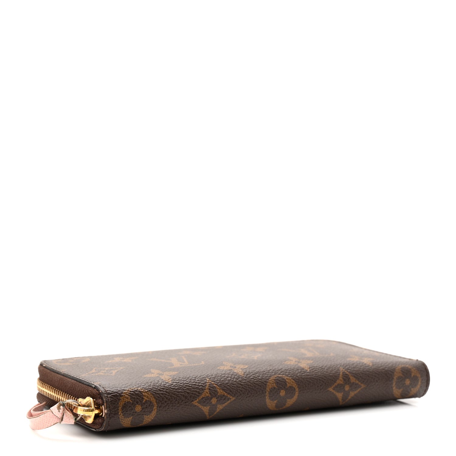 Monogram Clemence Wallet Rose Ballerine
