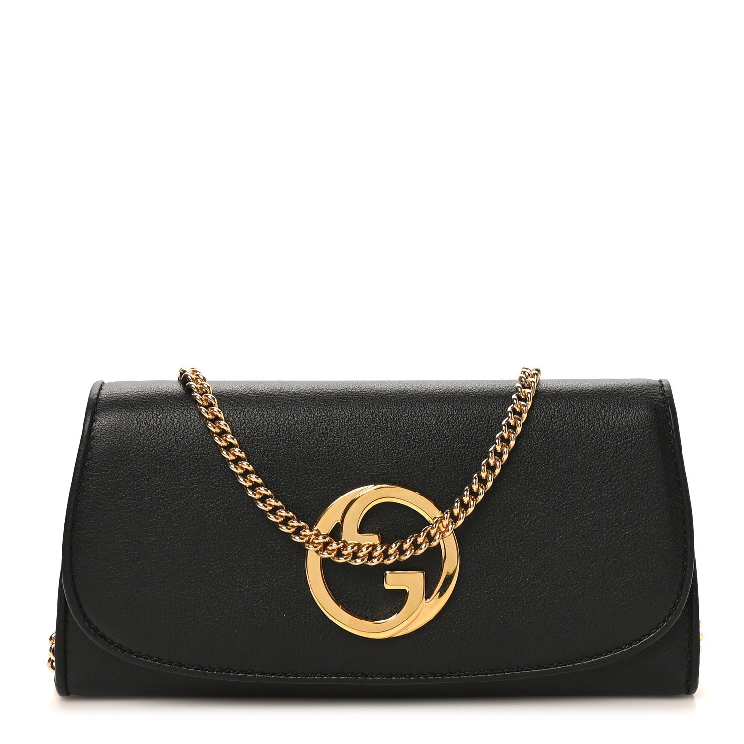 Roxy Calfskin Blondie Continental Chain Wallet Black