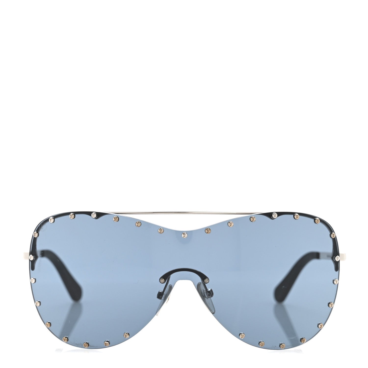 Metal The Party Shield Sunglasses Z1056E Black