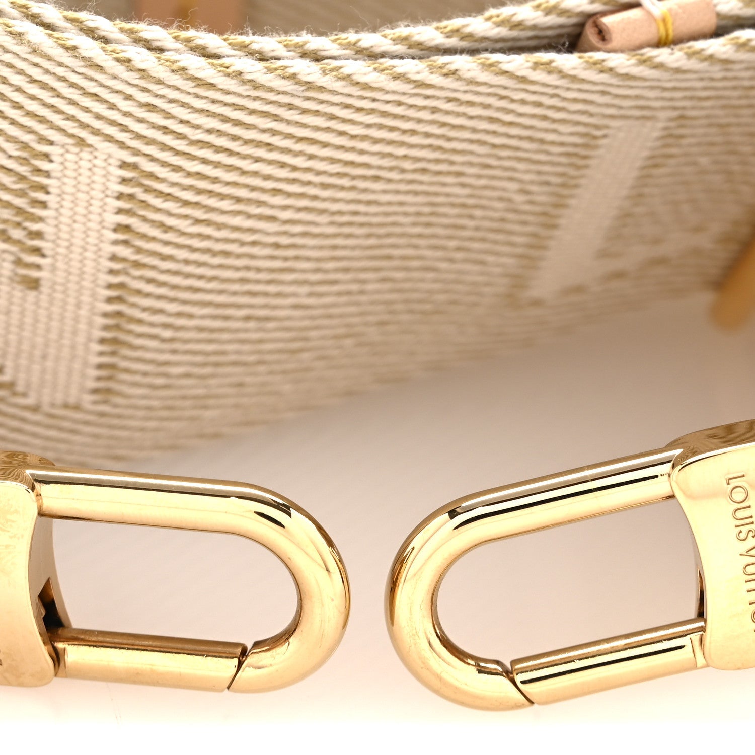 Jacquard High Rise Shoulder Strap Beige