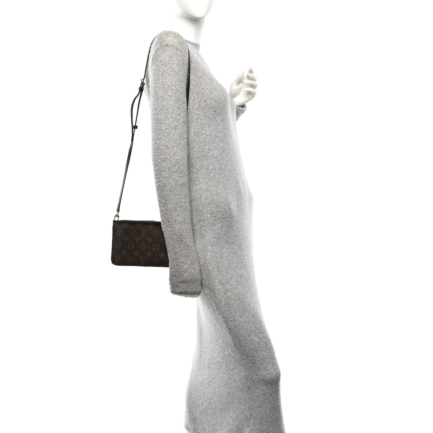 Reverse Monogram Giant Double Zip Pochette