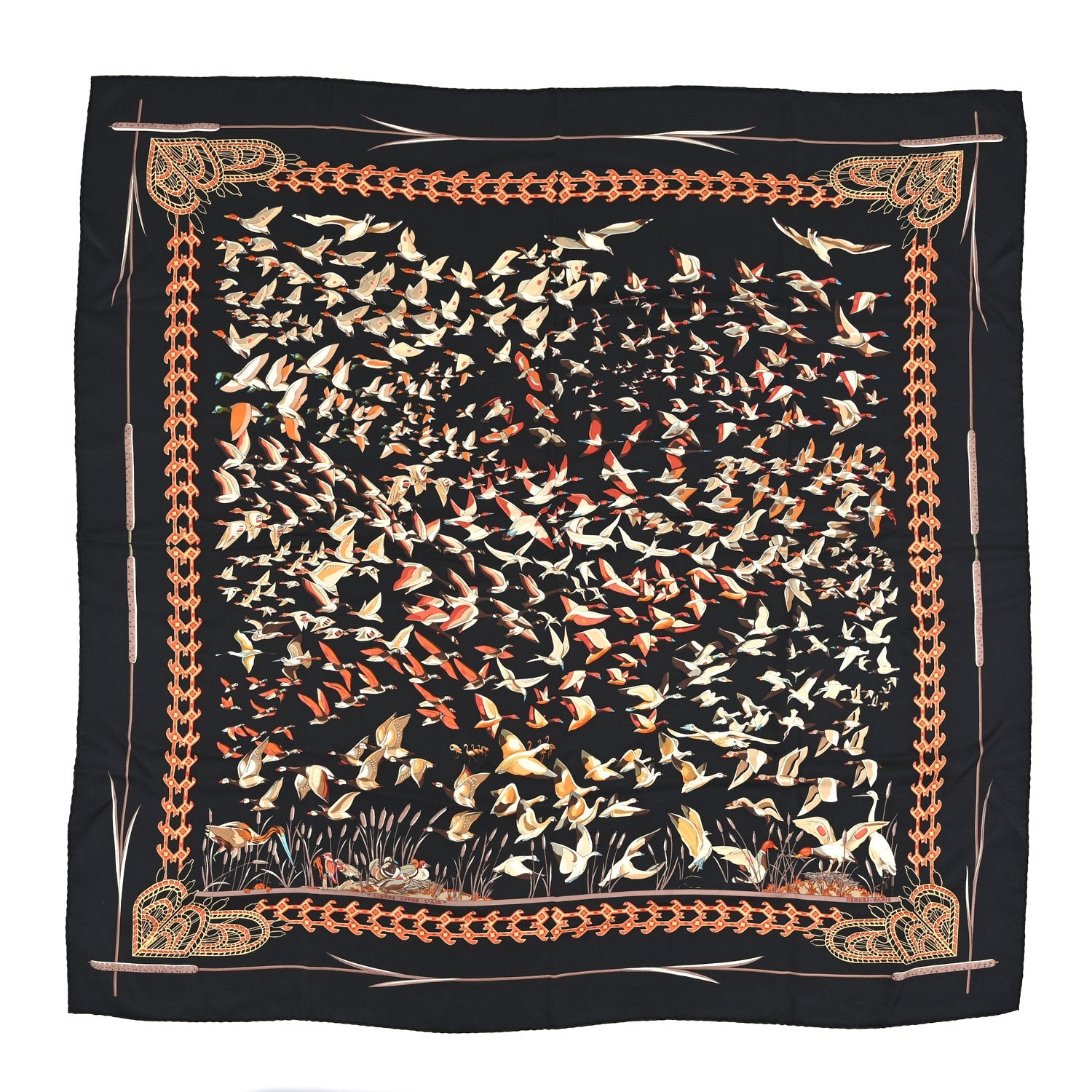 Silk Libres Comme L'Air Scarf 90 Black