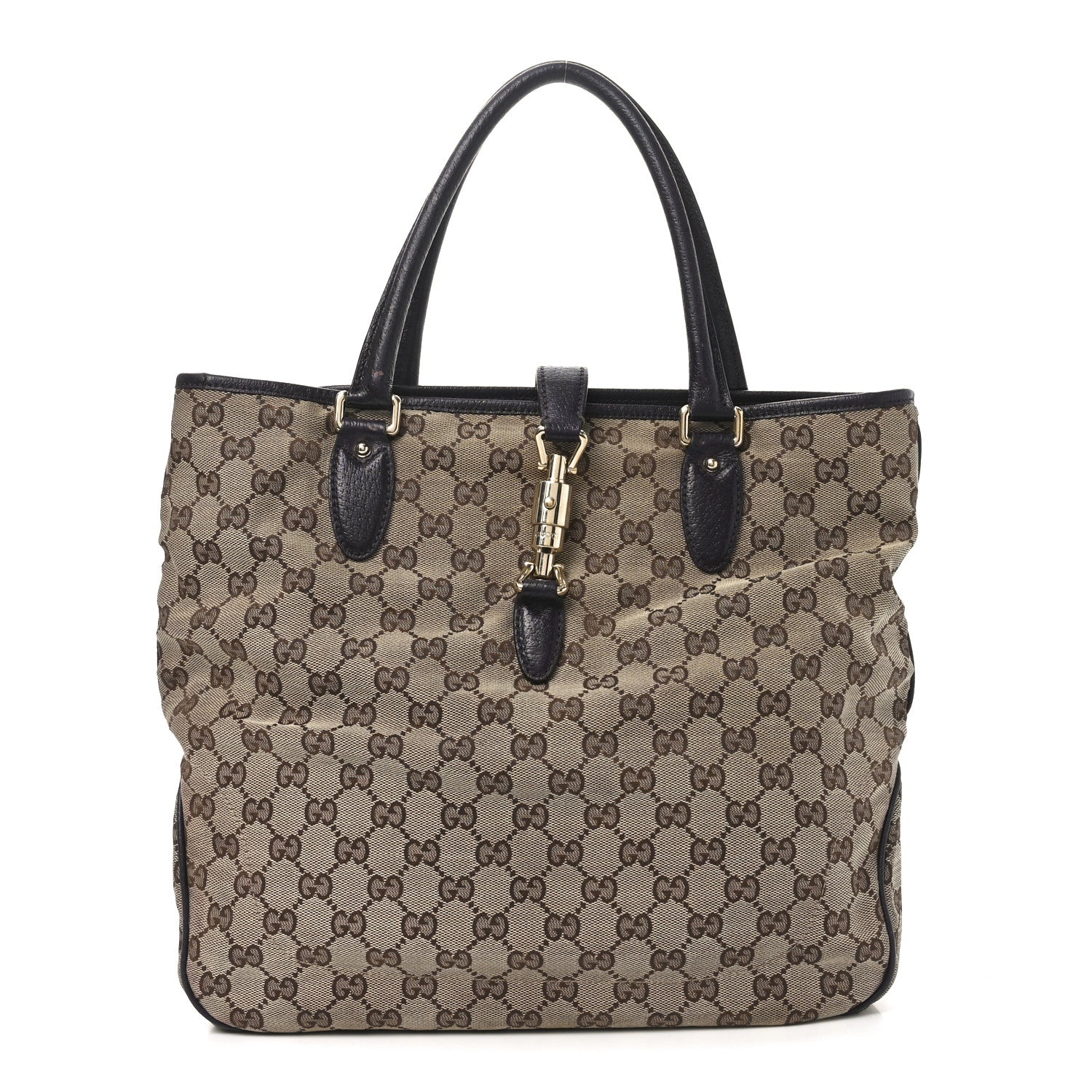 Monogram Piston Lock Tote Ebony