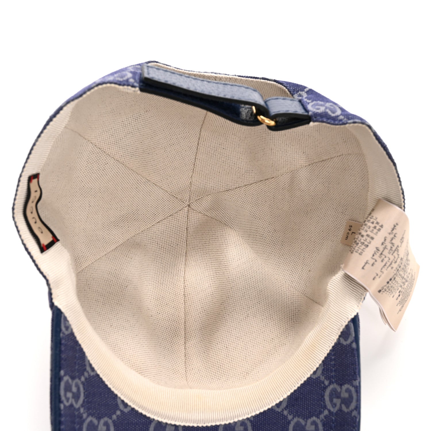 Monogram New GG Baseball Hat L Blue Grey
