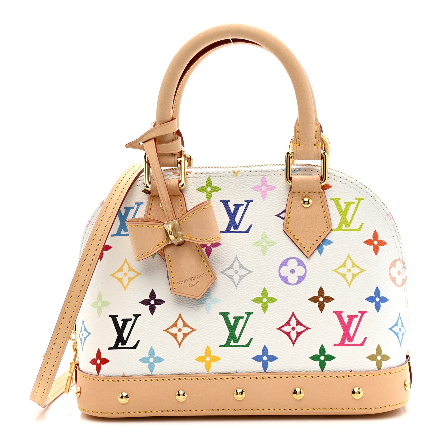 LV x TM Monogram Multicolor Alma BB White