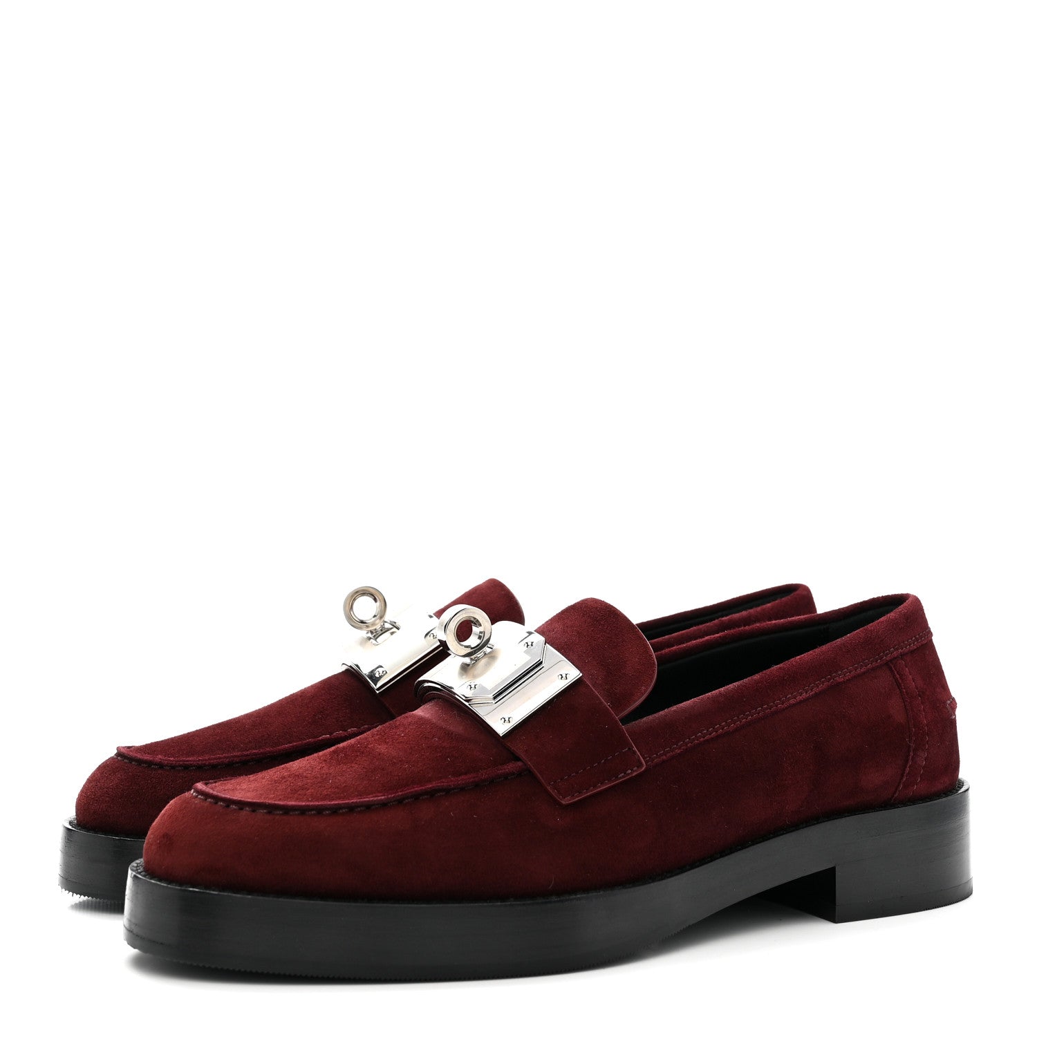 Suede Goatskin Womens Hot Loafer 38 Marron Mahogany