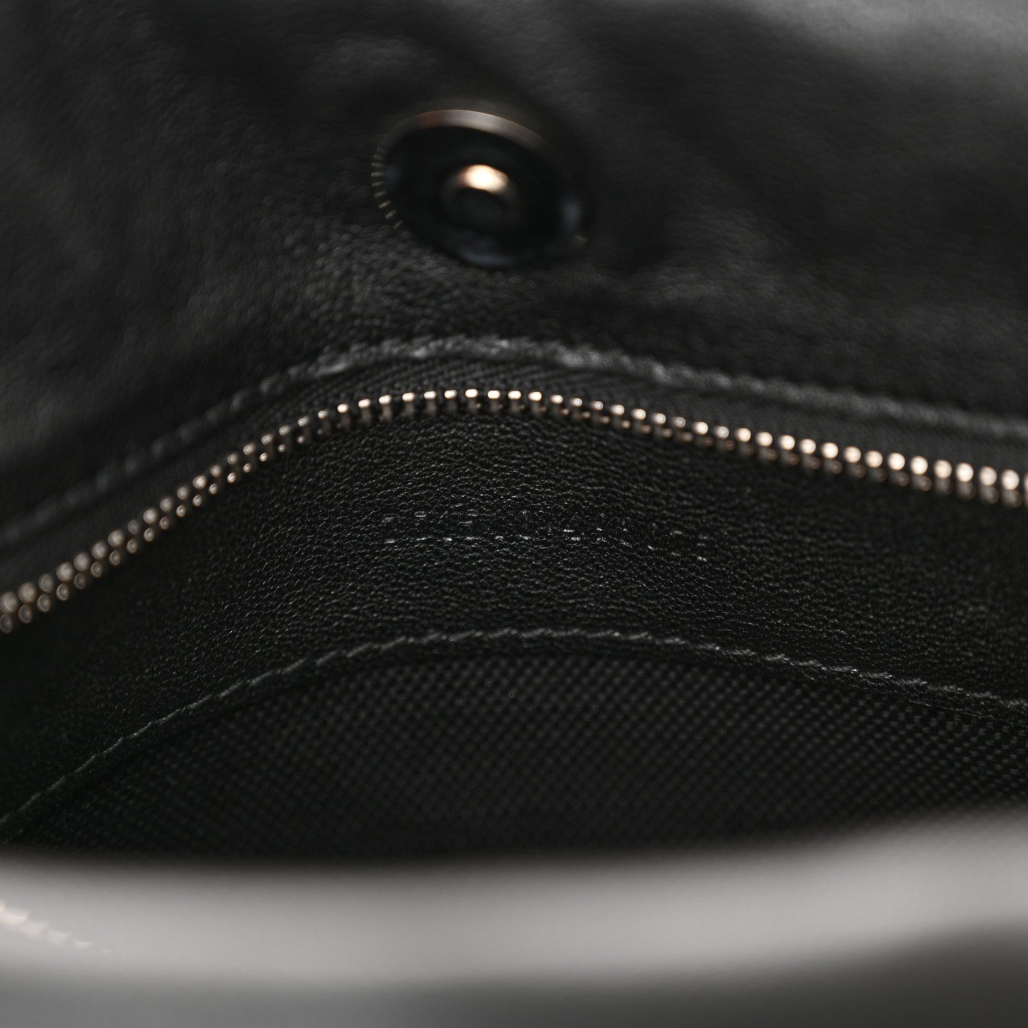 Sakai Be Green Calfskin Diagonal Stitched Small Blondie Tote Black