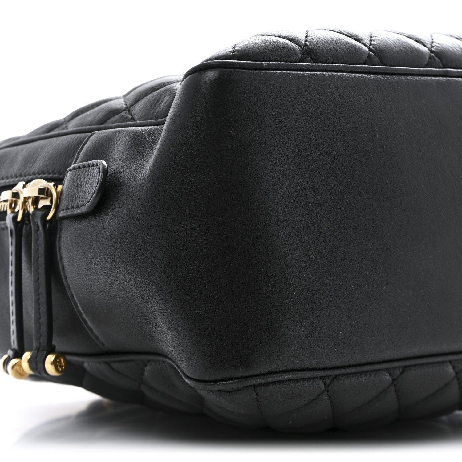 Calfskin Quilted CC Medium Vanity Case Black