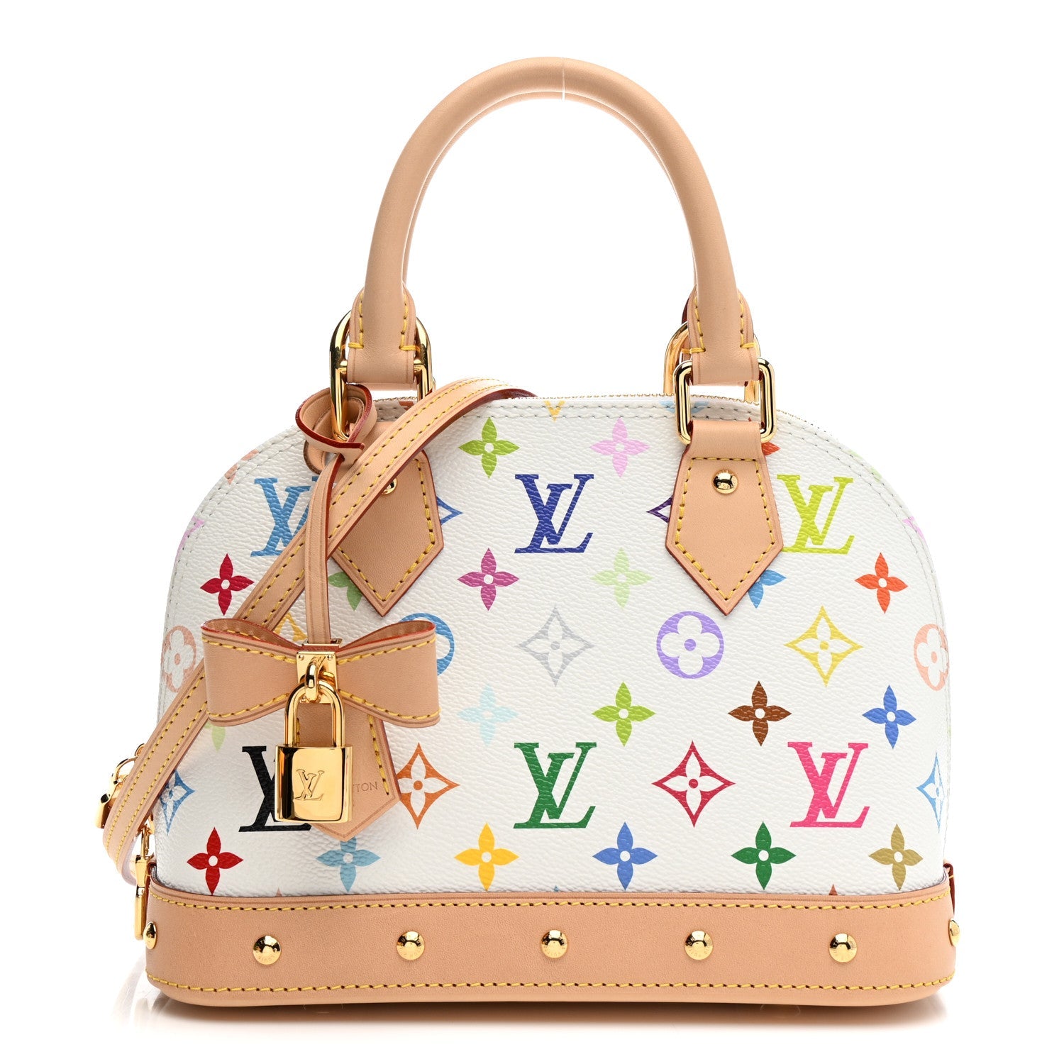 LV x TM Monogram Multicolor Alma BB White