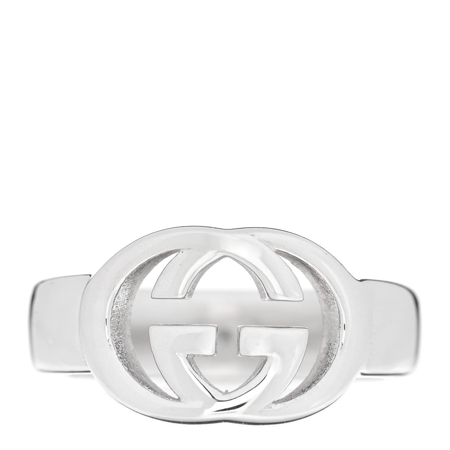 Sterling Silver Interlocking G Ring 53 6.25
