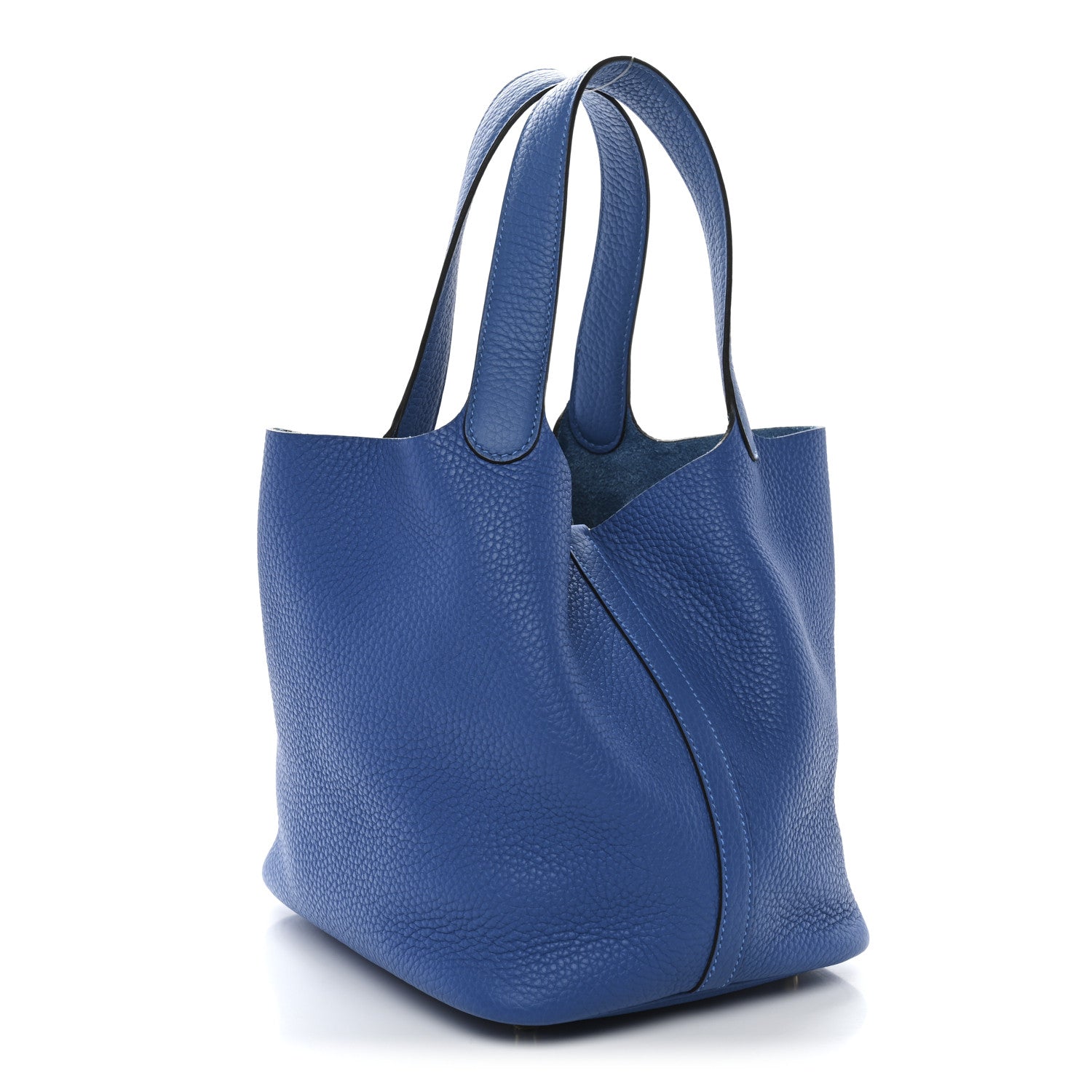Taurillon Clemence Picotin Lock 22 MM Bleu Frida