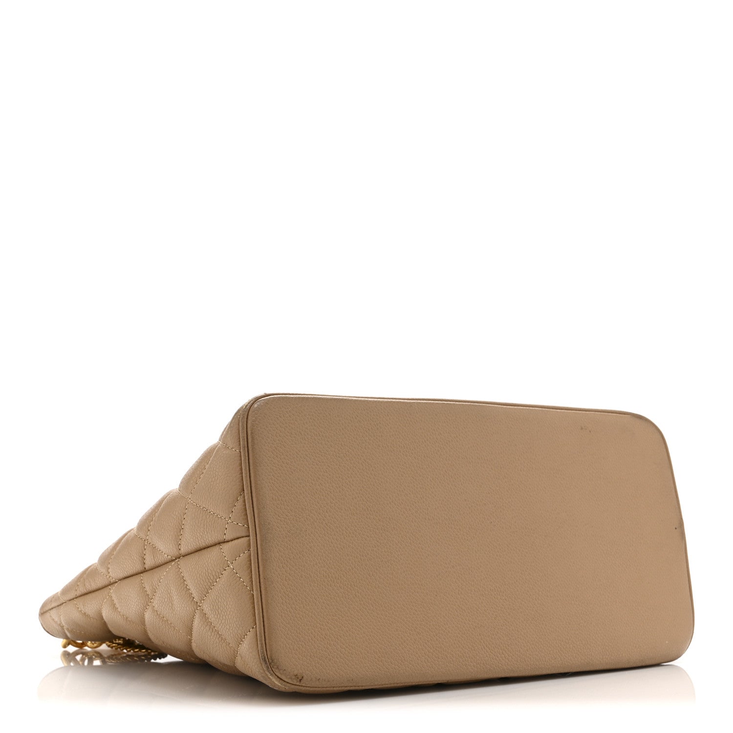Caviar Quilted Medallion Tote Beige