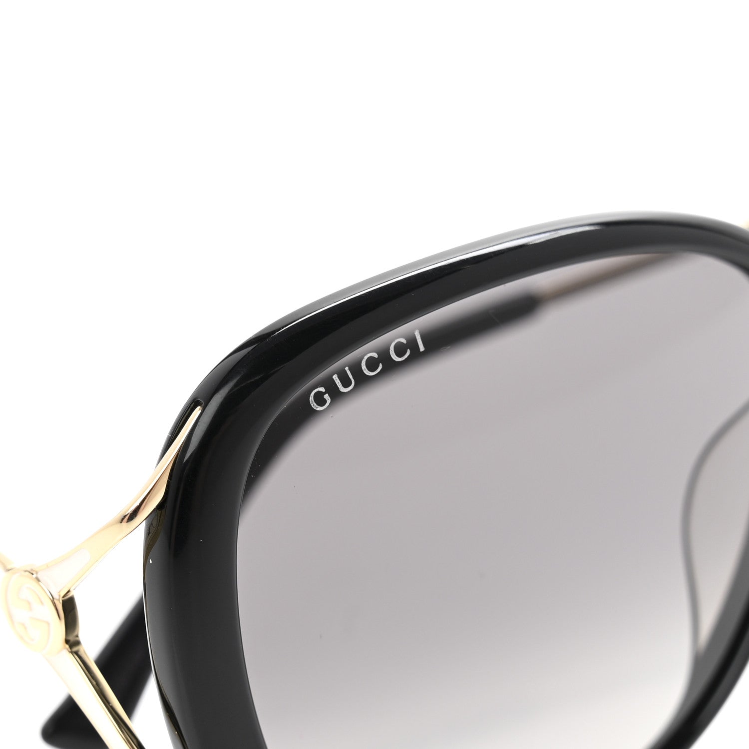 Acetate Metal Oversized Sunglasses GG0649SK Black