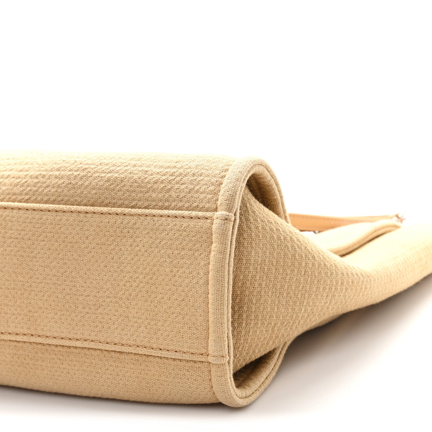 Mixed Fibers Small Deauville Tote  Beige