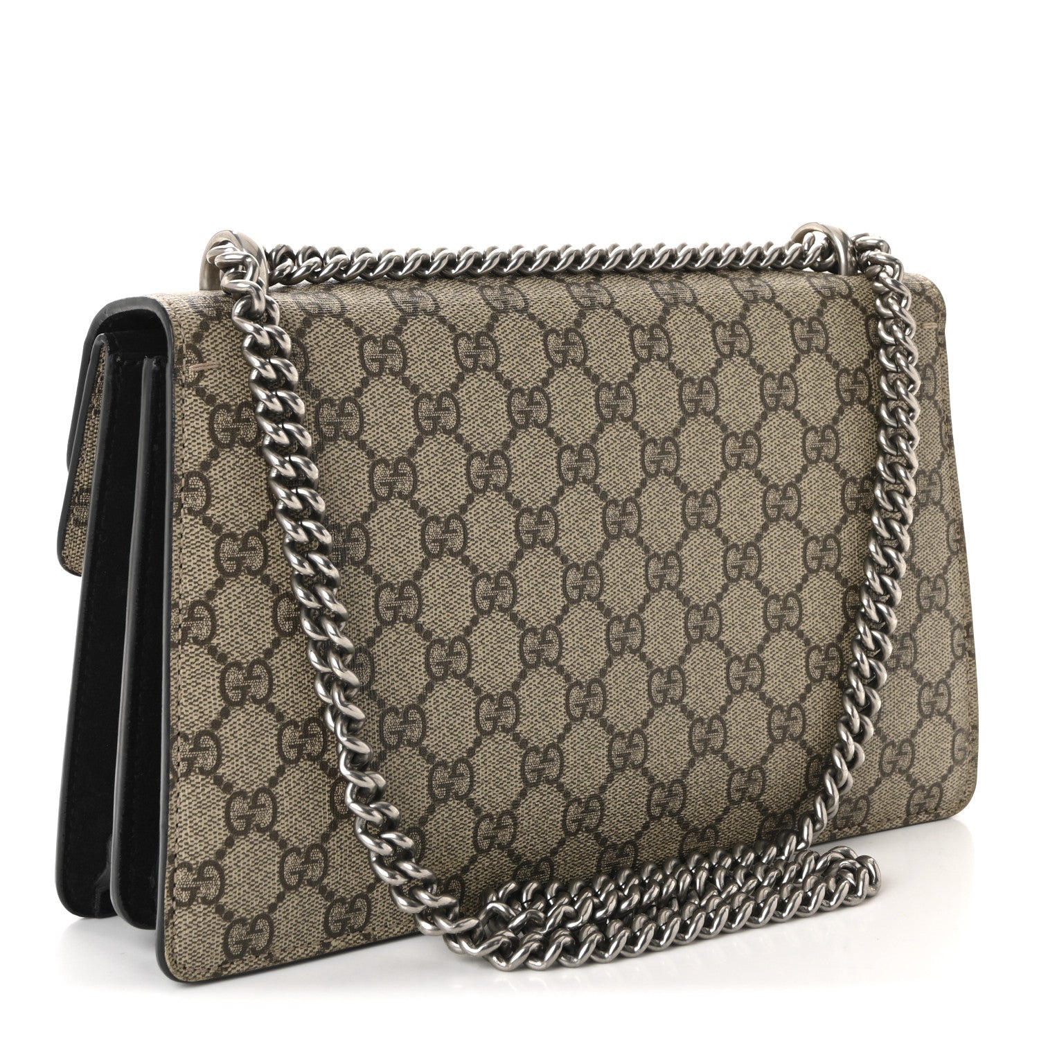 GG Supreme Monogram Small Dionysus Shoulder Bag Black