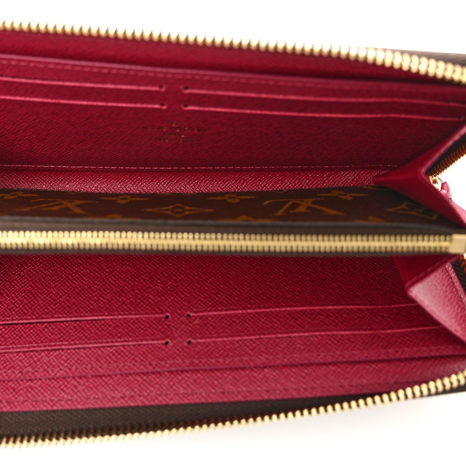 Monogram Clemence Wallet Fuchsia