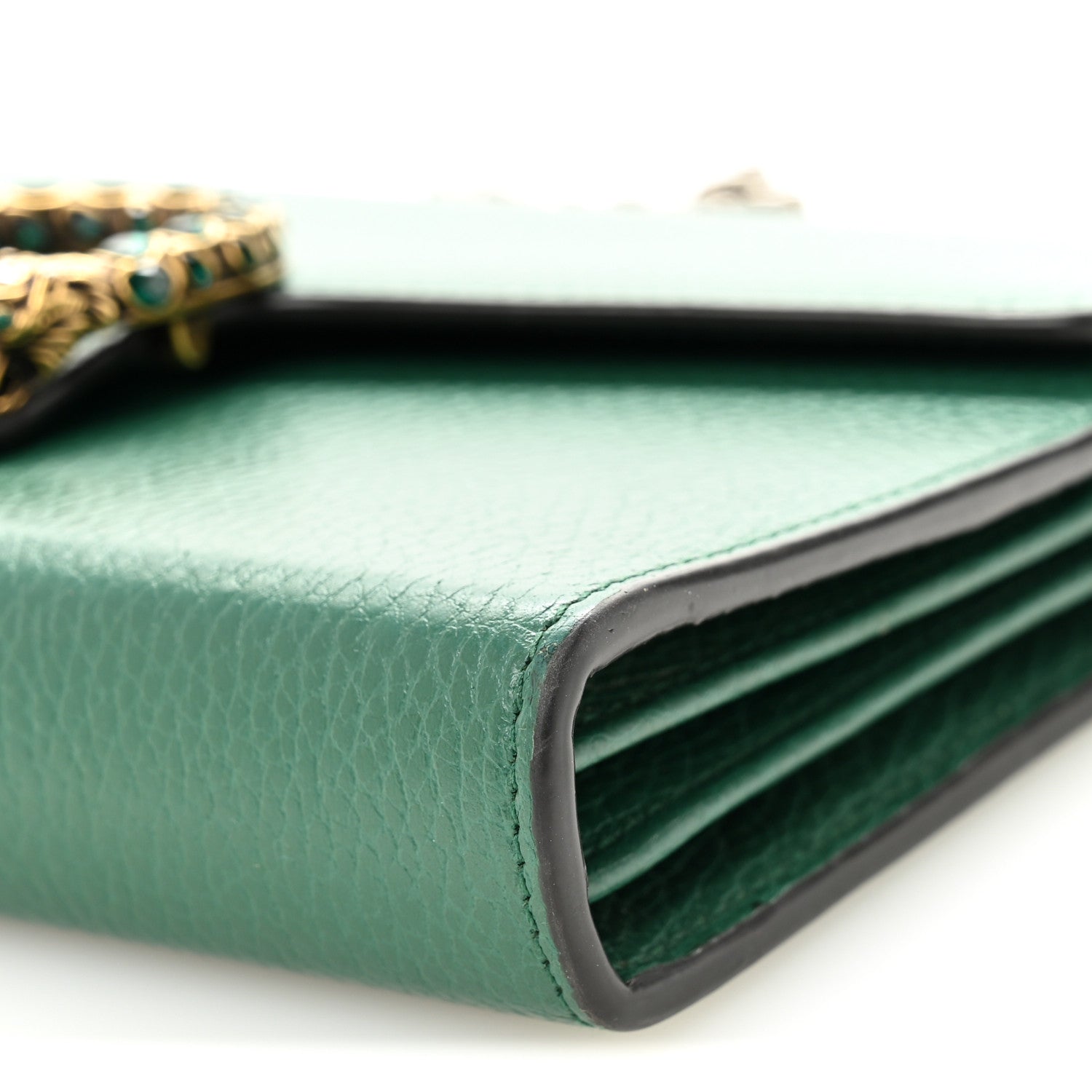Calfskin Mini Dionysus Chain Wallet Emerald