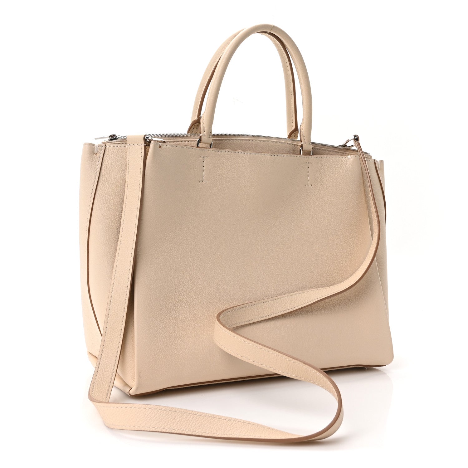 Calfskin Lockmeto Cream Beige