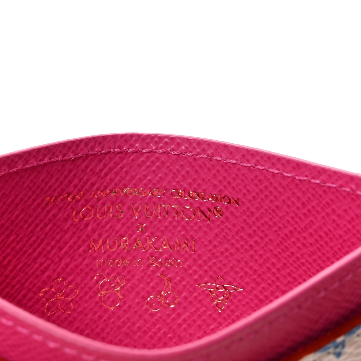 LV X TM Monogram Multicolor Card Holder Kawaii Pink