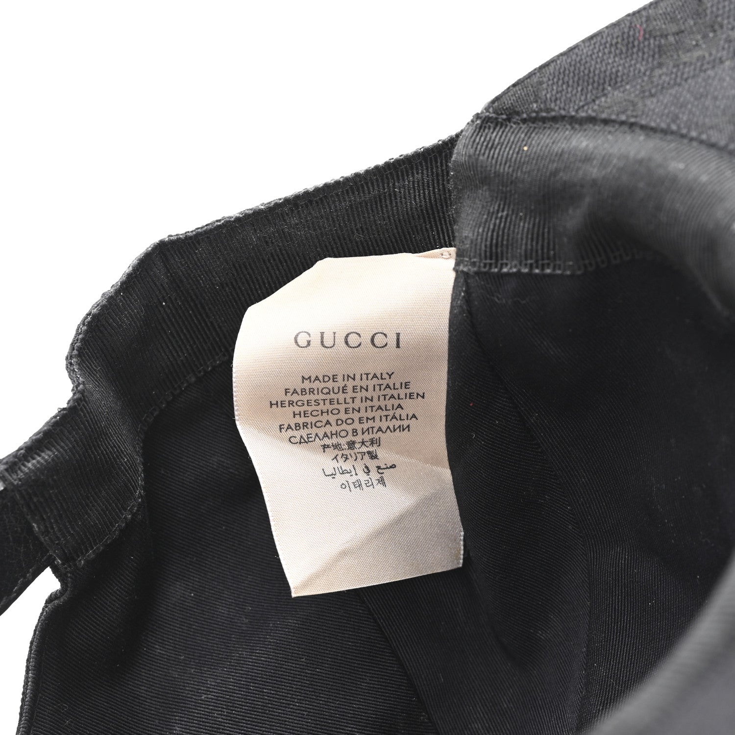 Monogram Web Baseball Hat L Black