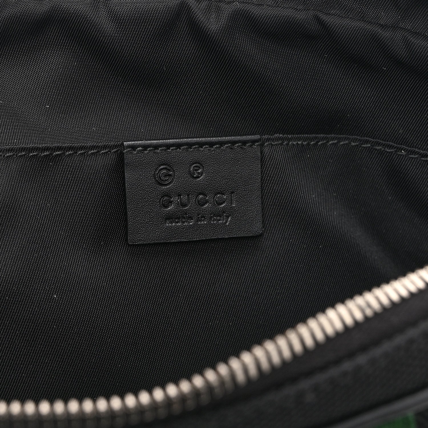 Canvas Web Slim Belt Bag Black