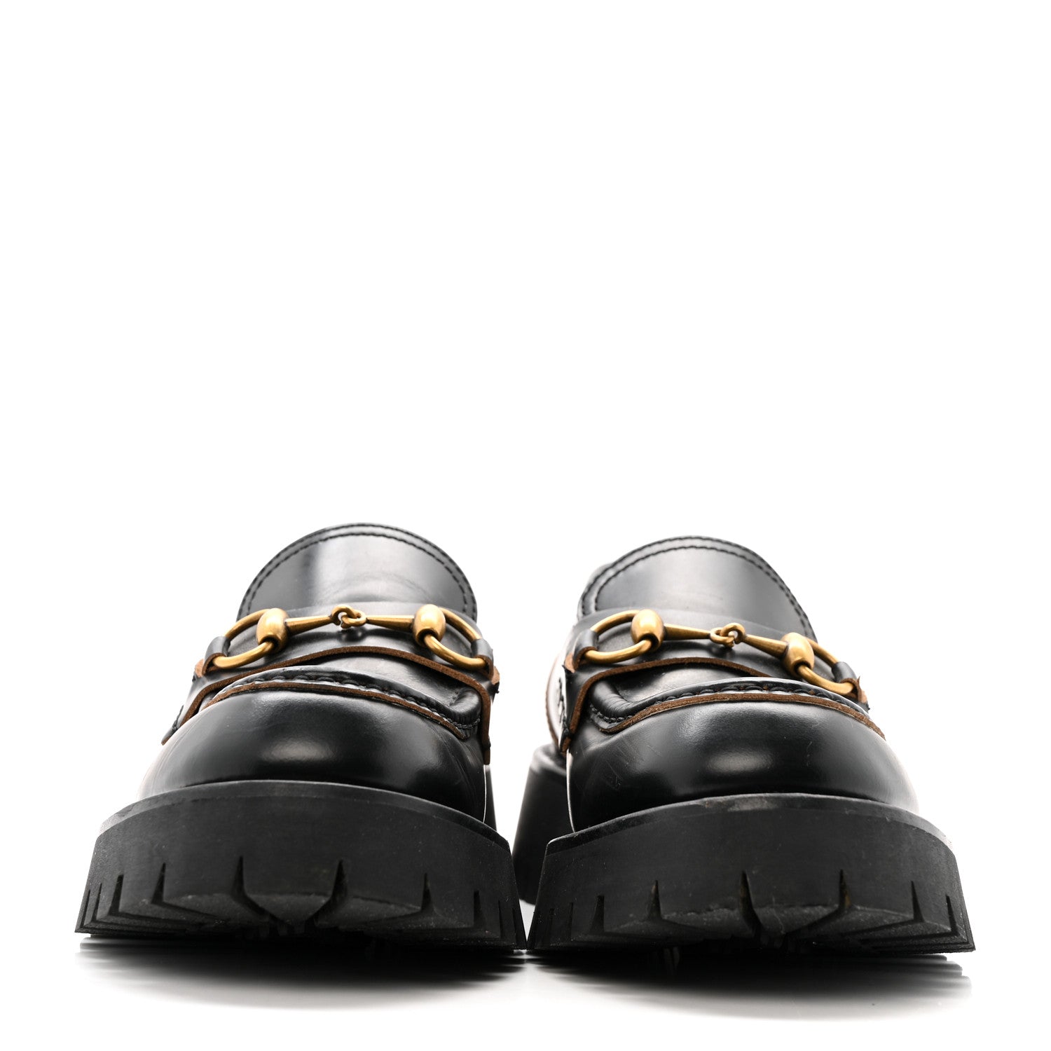 Cordovan Lux Womens Harald Horsebit 25mm Platform Loafers 37.5 Black
