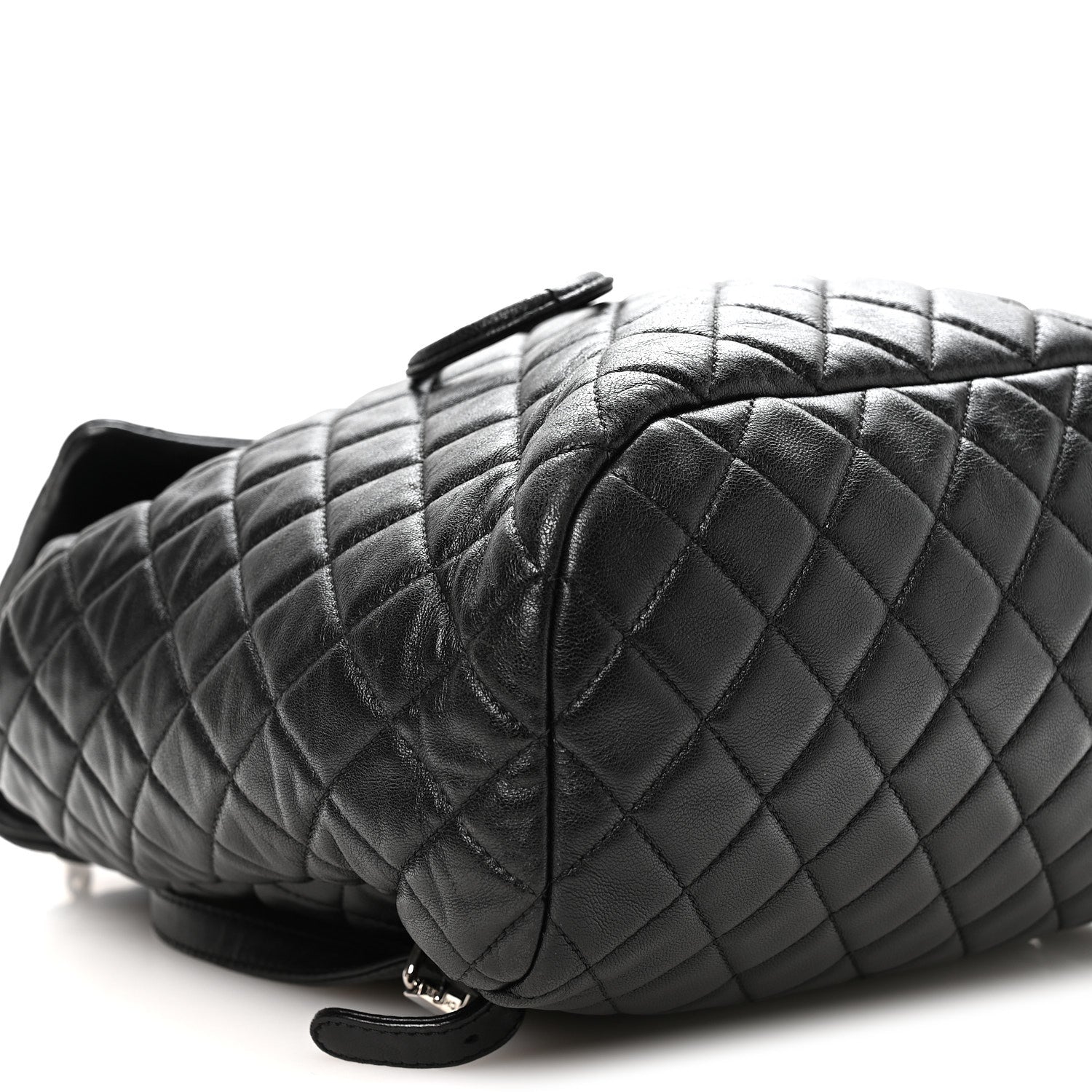 Lambskin Quilted Large Urban Spirit Backpack Black