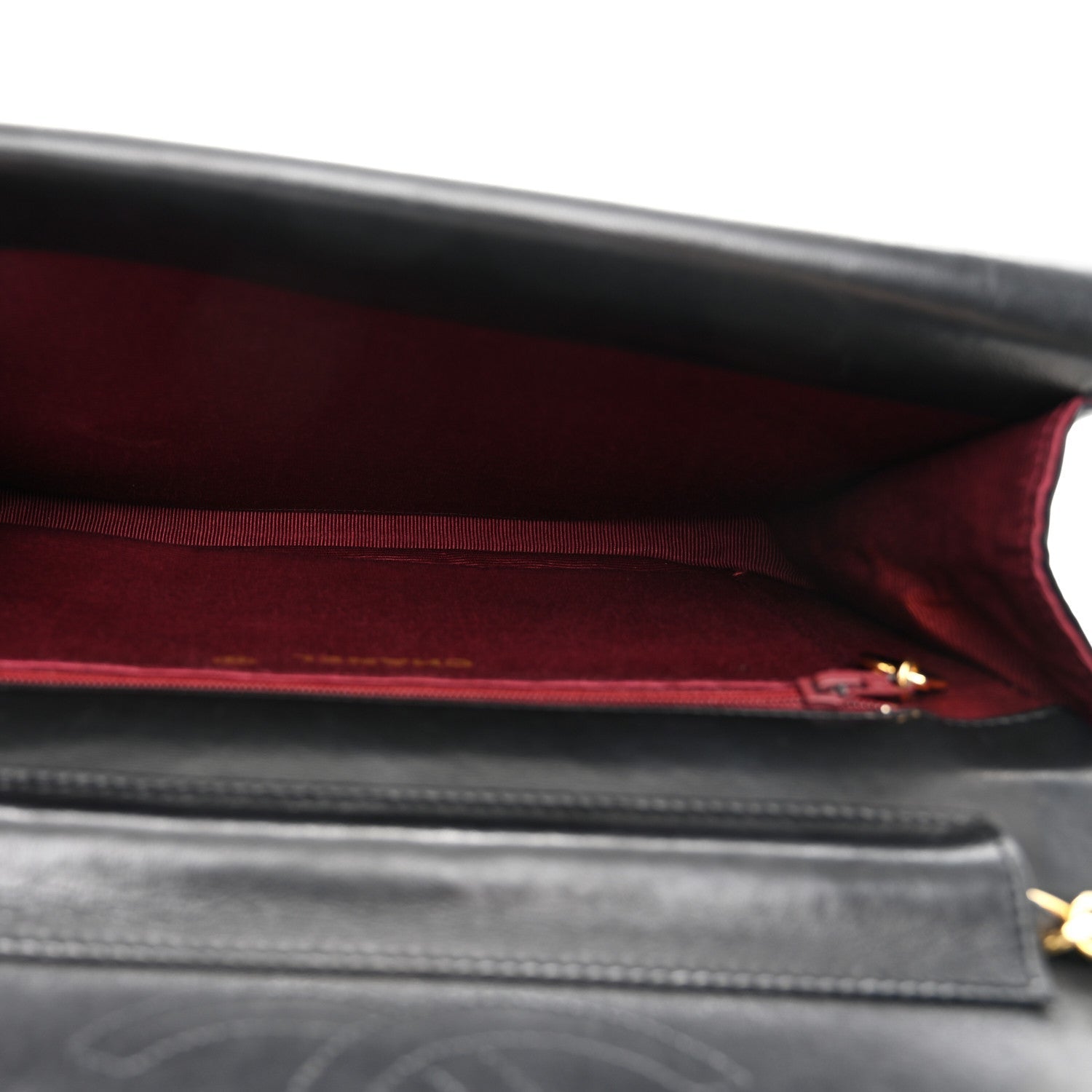 Lambskin Quilted Flap Bag Black