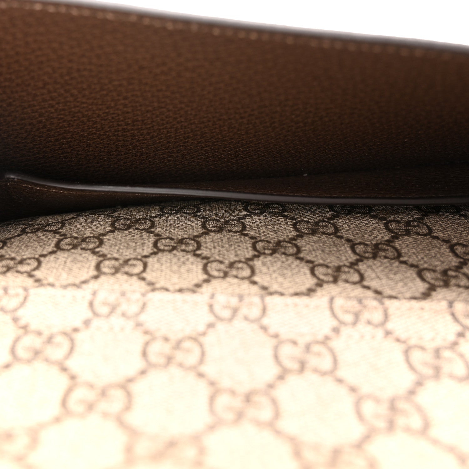 GG Supreme Monogram Textured Dollar Calfskin Blondie Belt Bag Beige Ebony New Acero