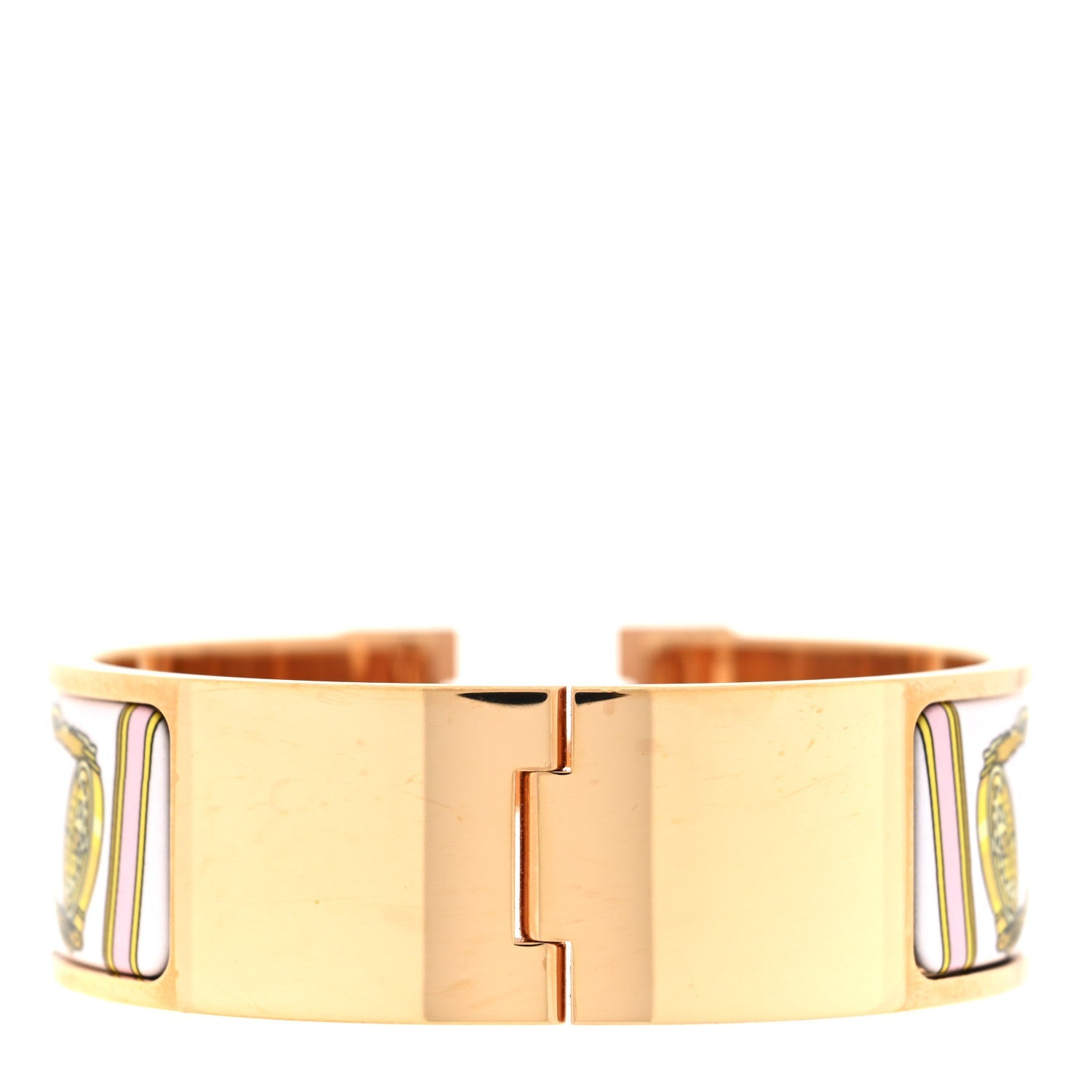 Enamel Printed Wide Musee Clic Clac H Bracelet PM Dragee