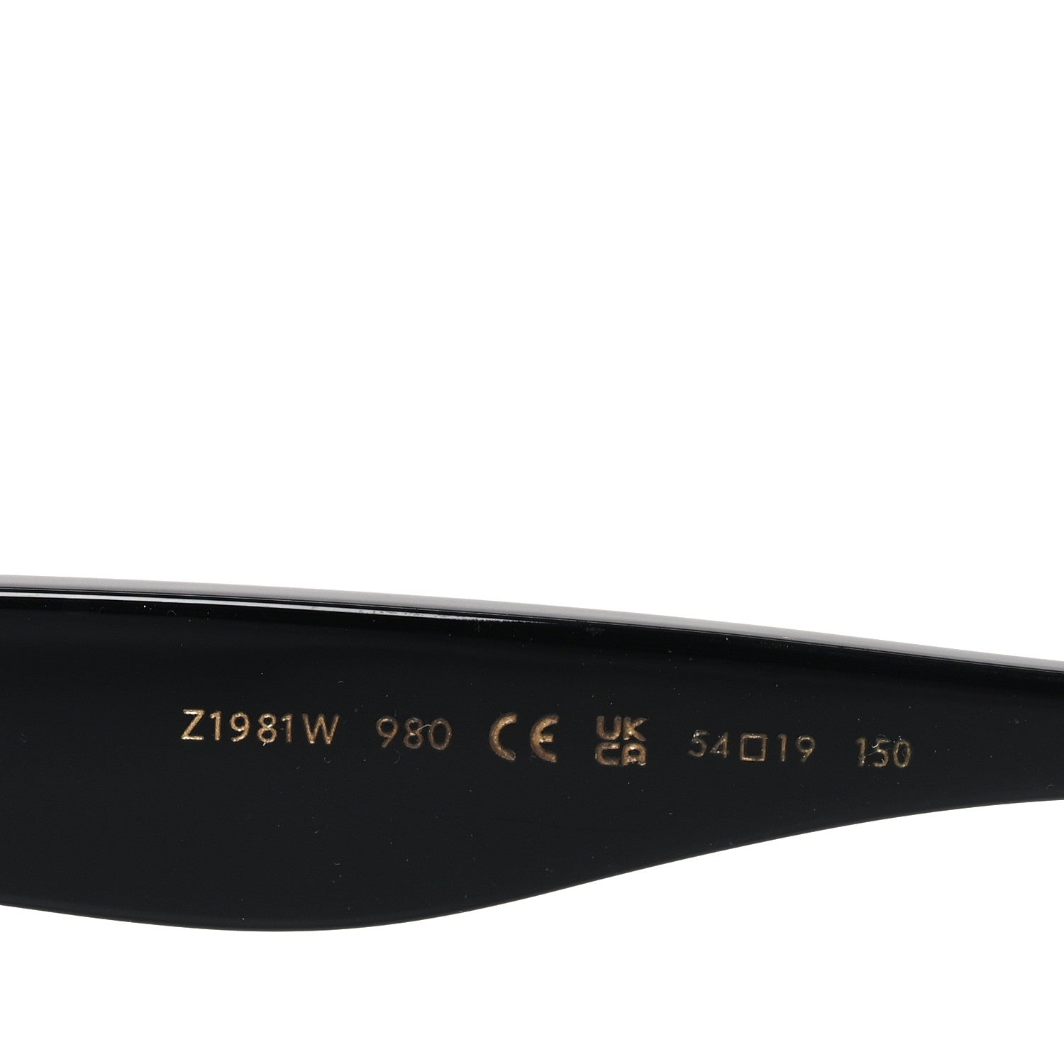 Acetate LV Oval Sunglasses Z1981W Black