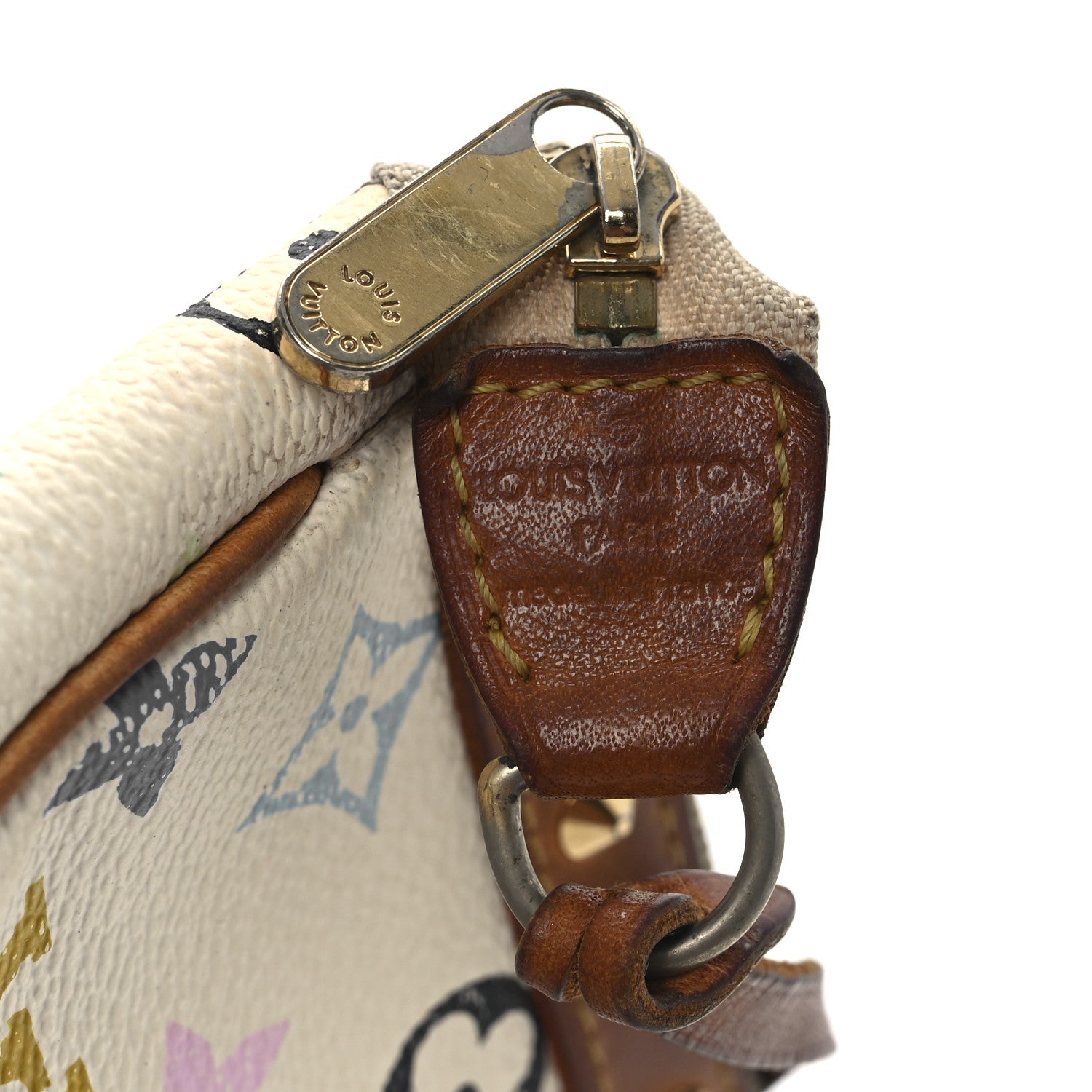 Monogram Multicolor Pochette Accessories White