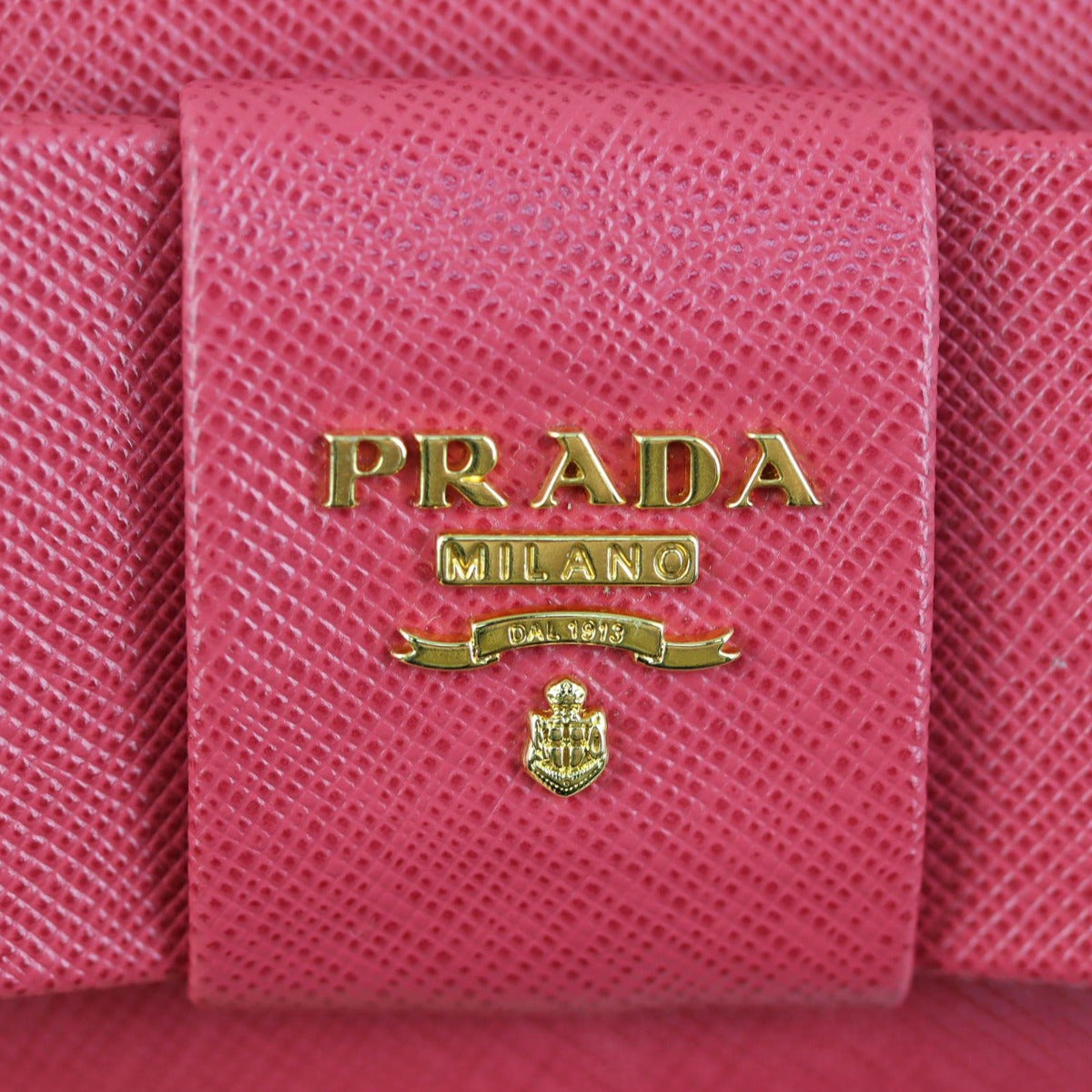 Prada Saffiano Bow Continental Wallet