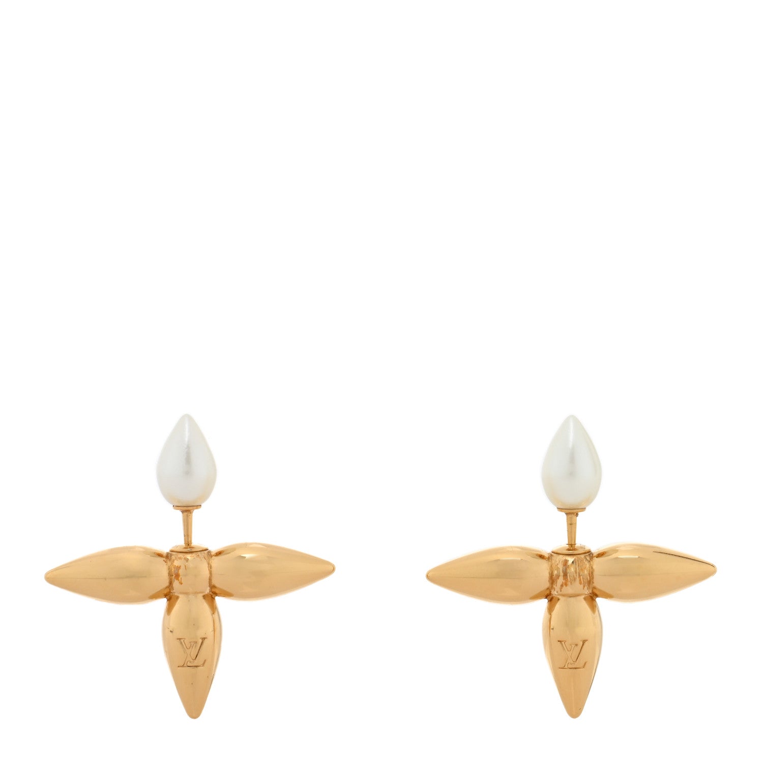 Pearl Louisette By Night Earrings Gold