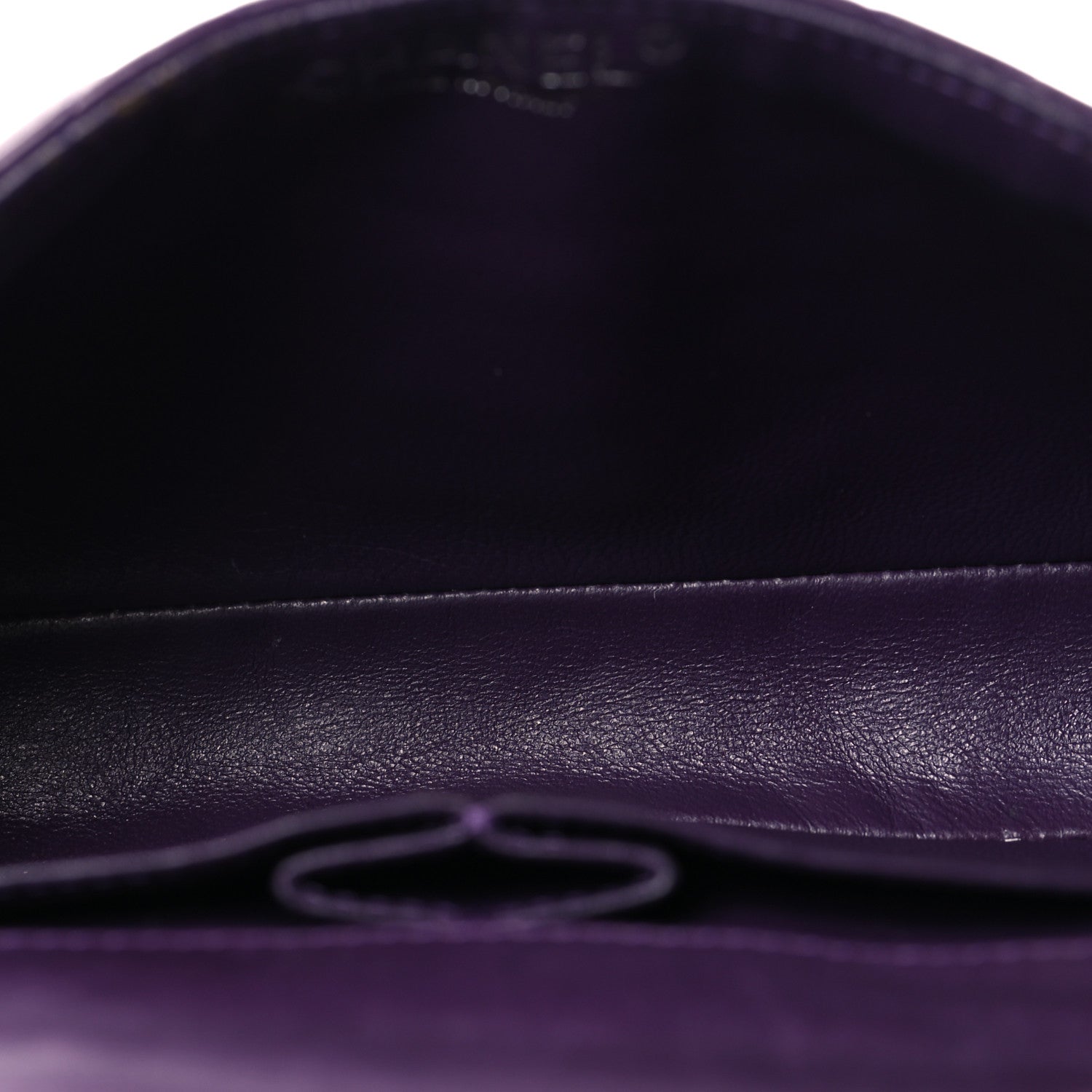 Lambskin East West Flap Purple