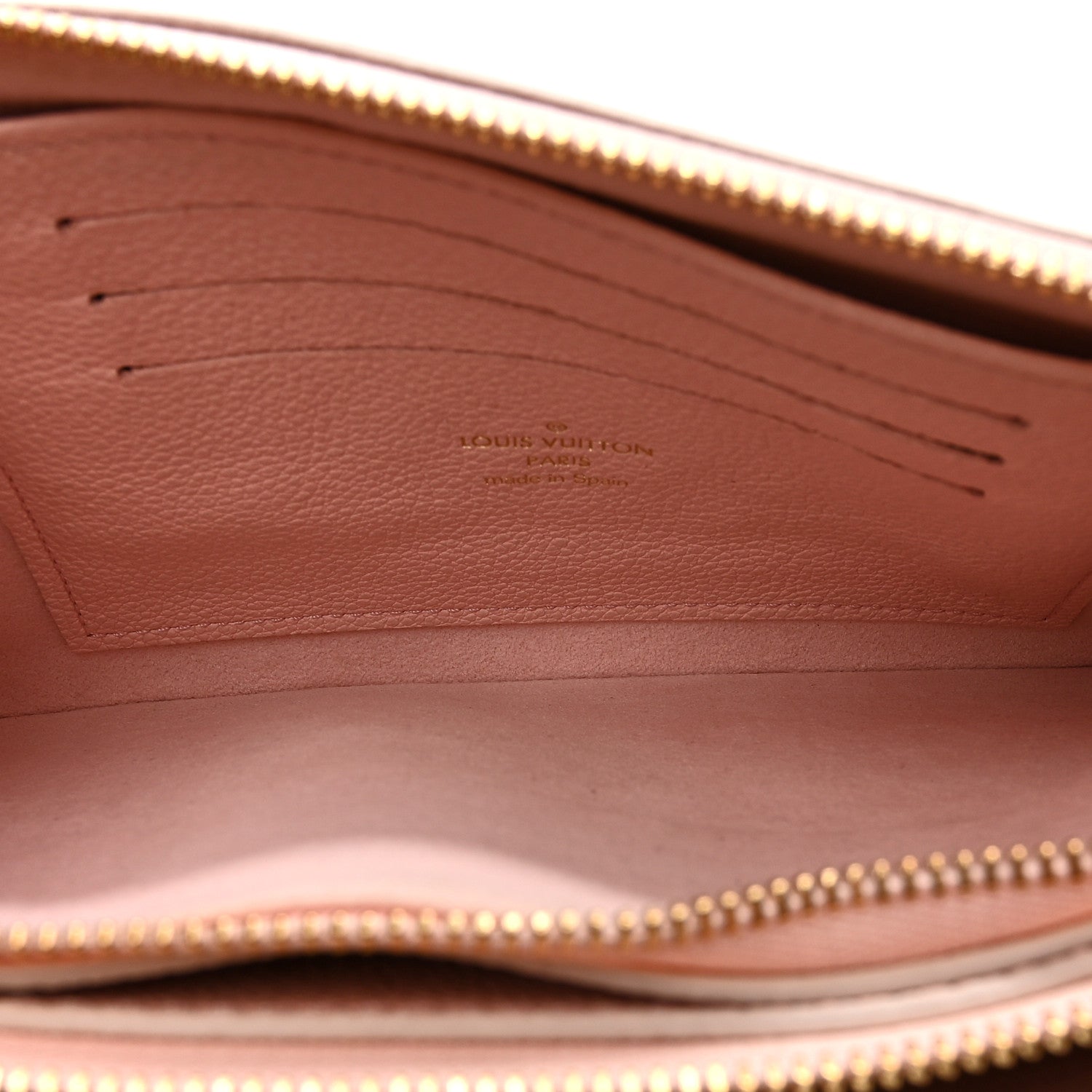 Empreinte Monogram Double Zip Pochette Rose