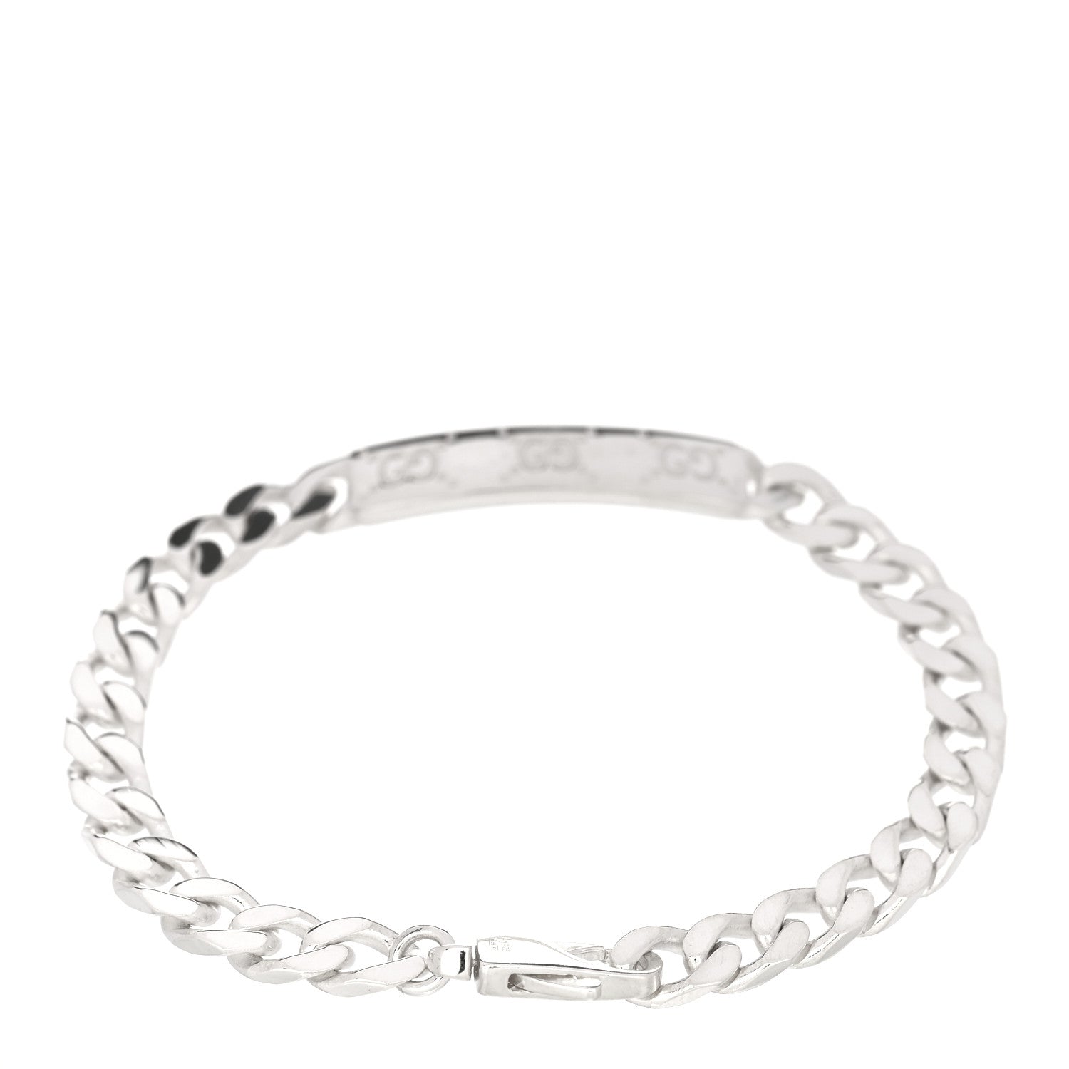 Sterling Silver GG ID Chain Bracelet