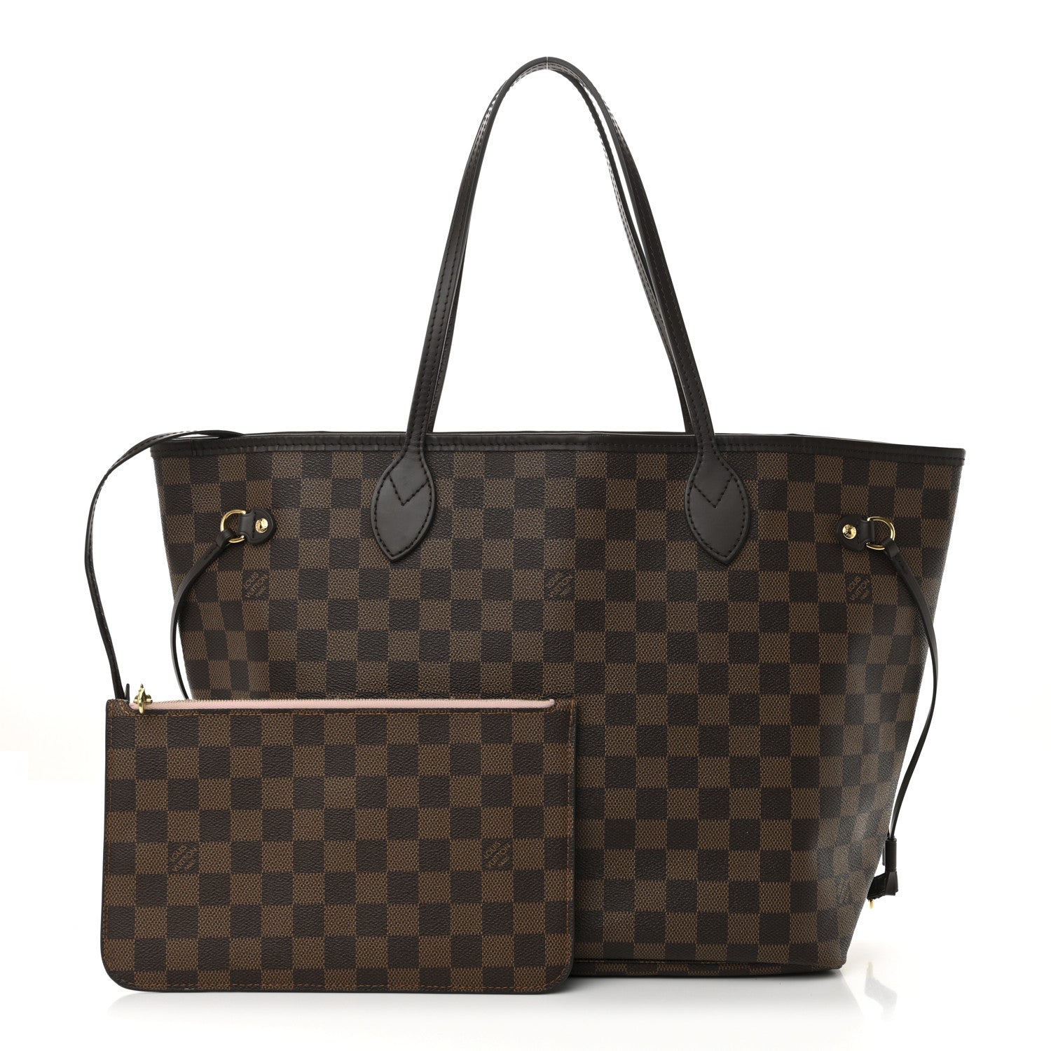 Damier Ebene Neo Neverfull MM Rose Ballerine