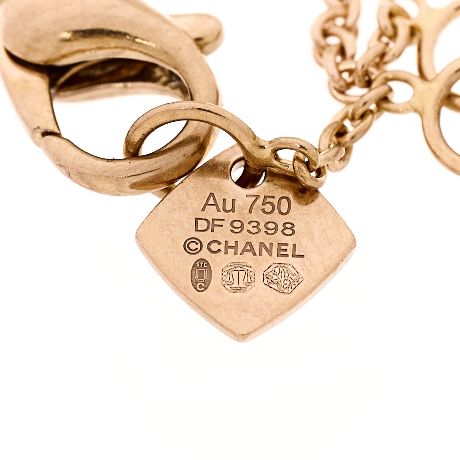 18K Beige Gold Diamond Coco Bracelet