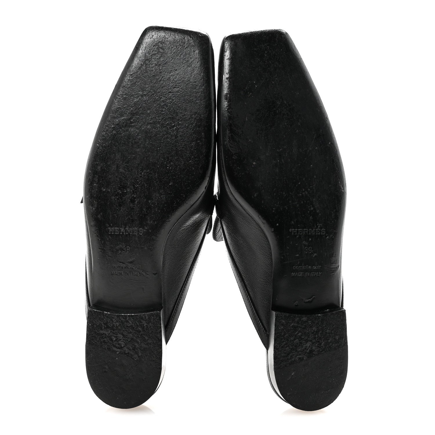 Goatskin Groupie Mules 39 Black