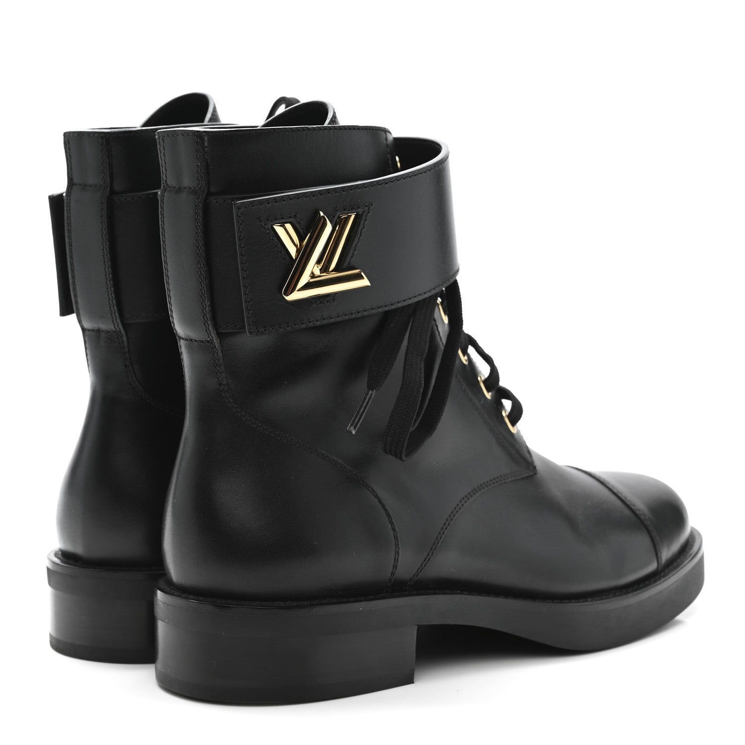 Calfskin Wonderland Flat Ranger Boots 37 Black