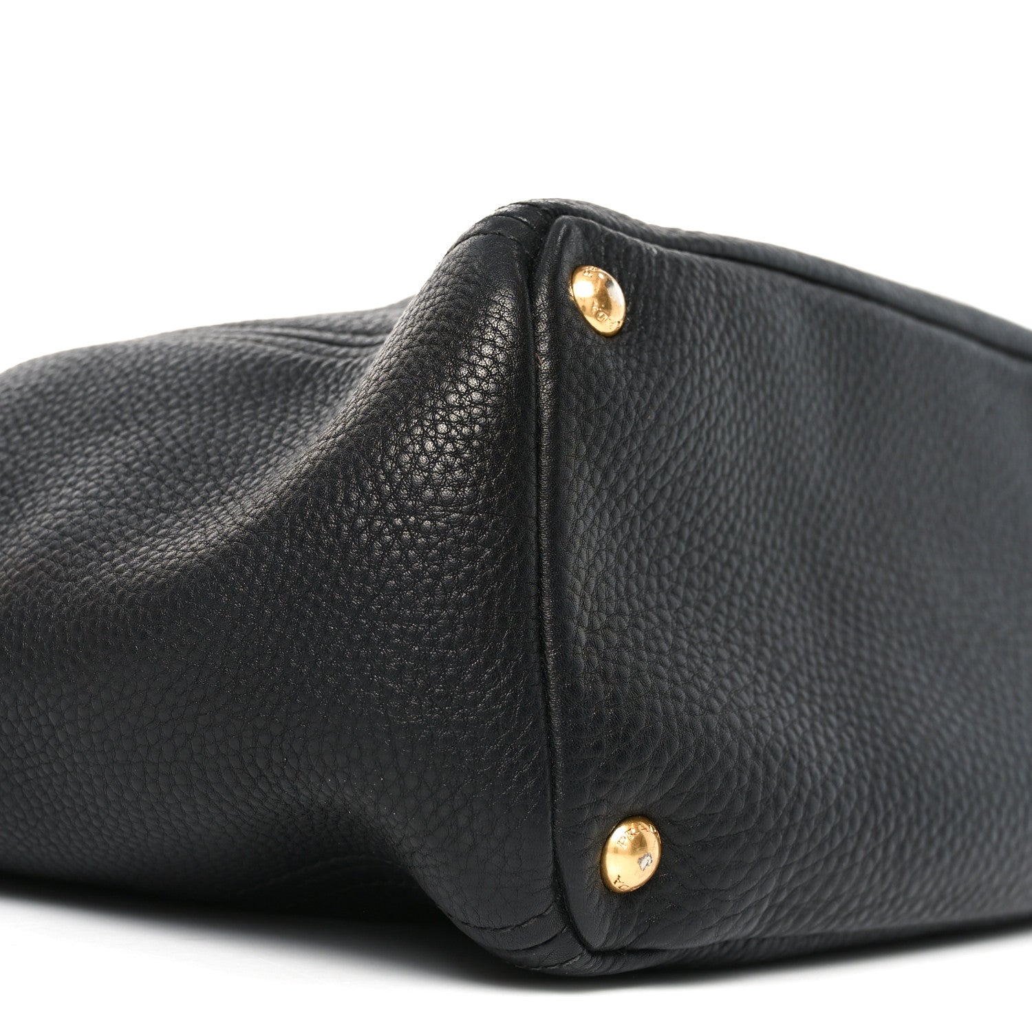 Vitello Daino Side Pocket Tote Black
