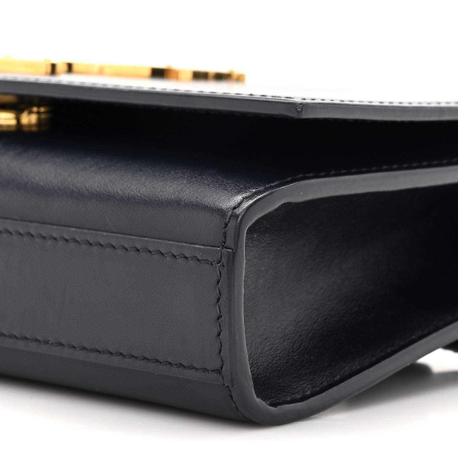 Smooth Calfskin Monogram Kate Belt Bag Deep Marine Black