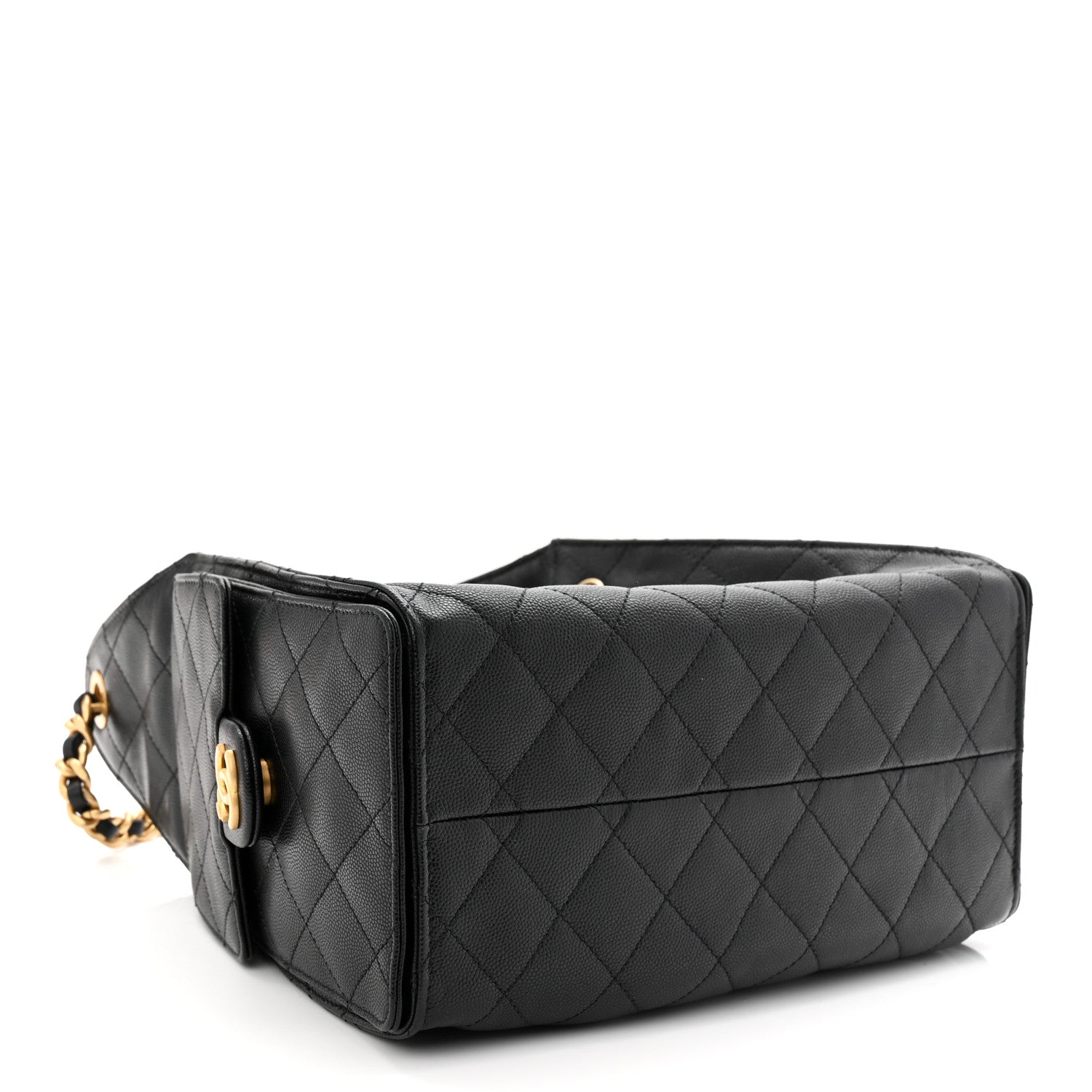 Caviar Quilted Small Chanel 25 Handbag Black