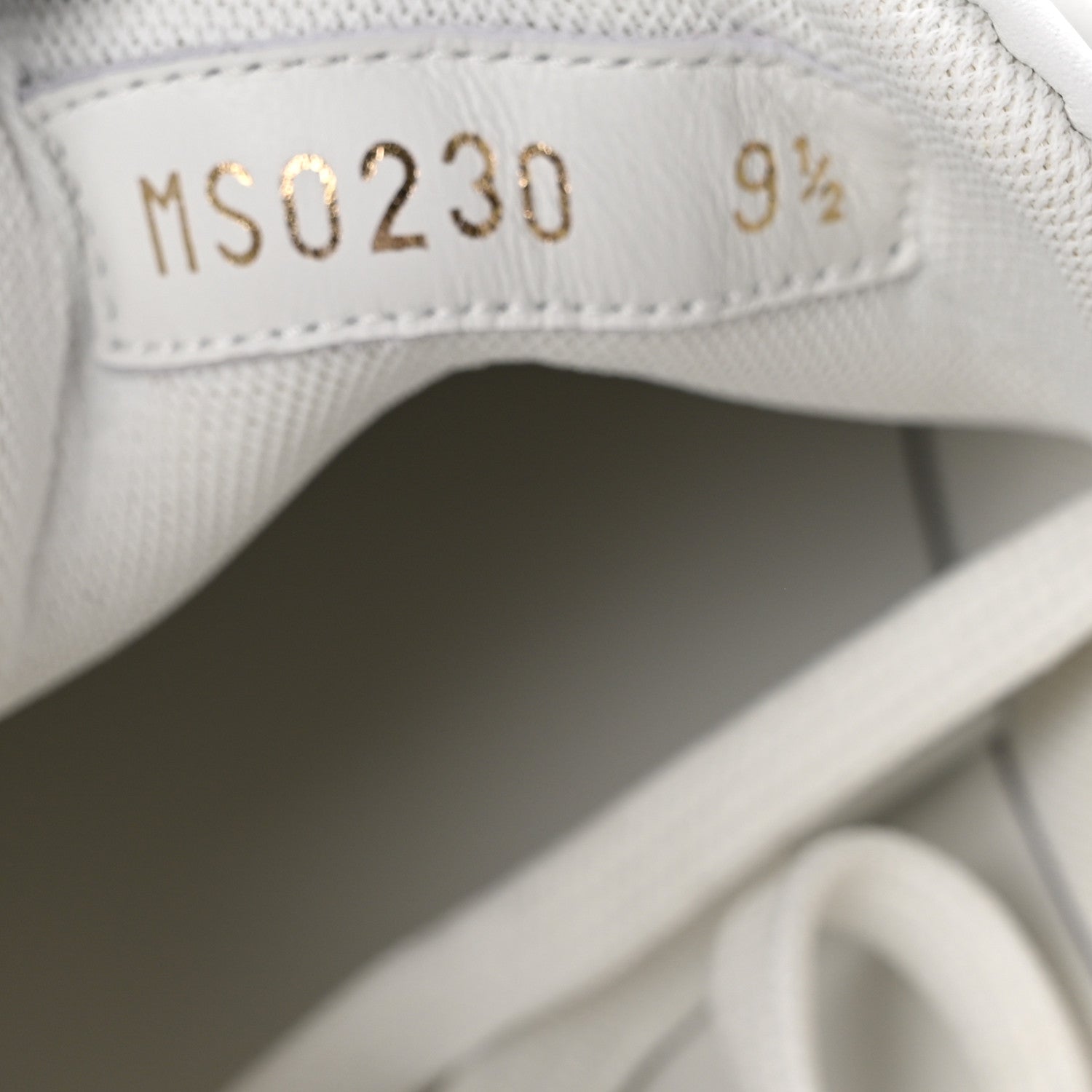 Iridescent Grained Calfskin Embossed Monogram Mens Luxembourg Low Top Sneakers 9.5 White