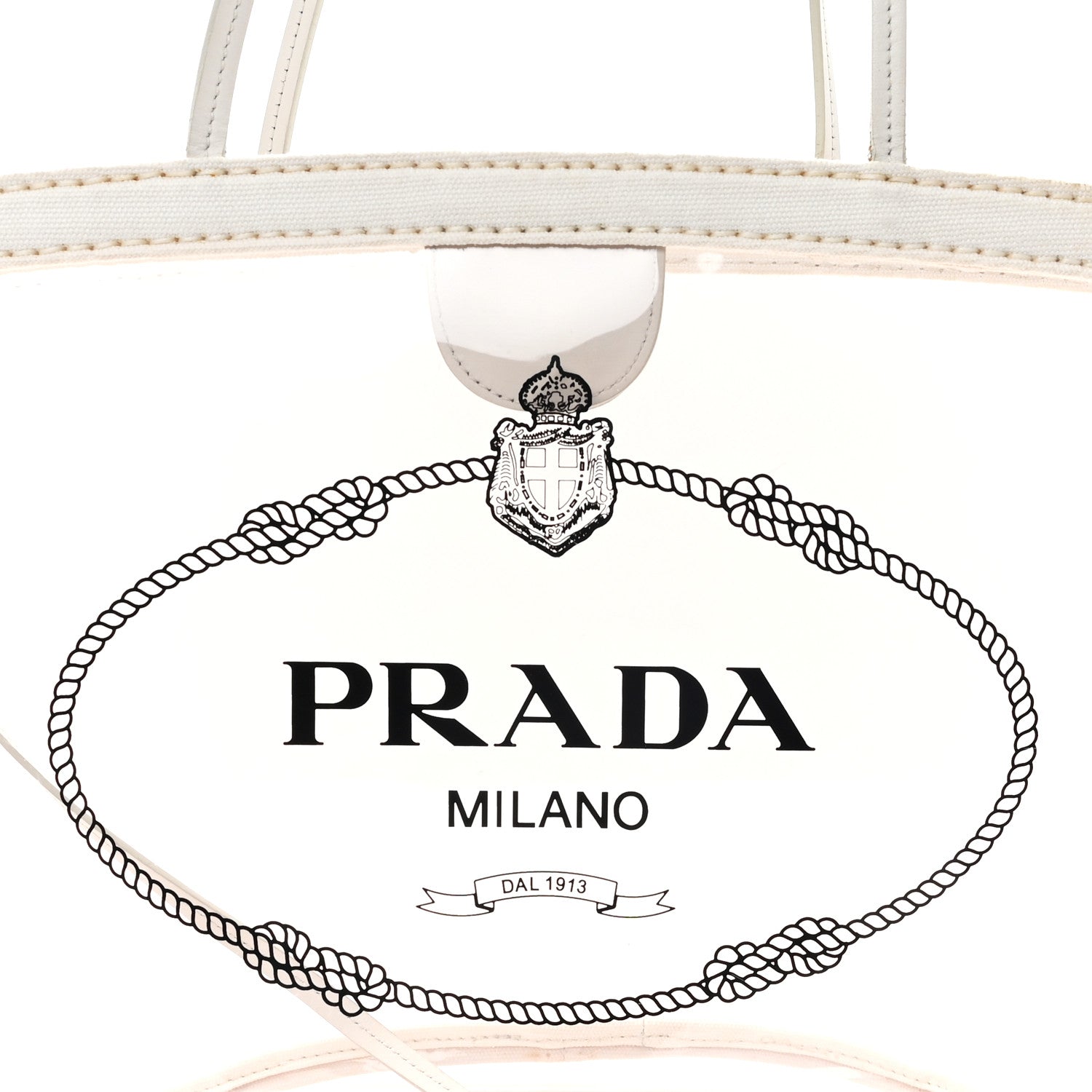 PVC Canapa Tote White