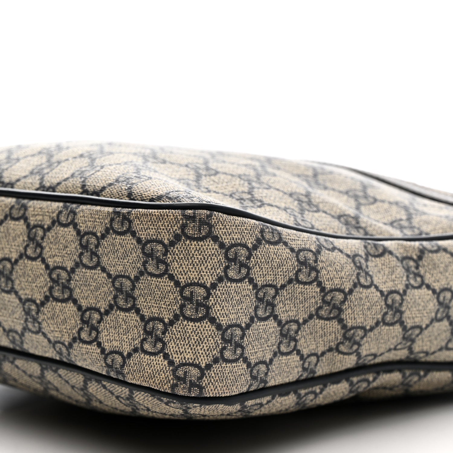 GG Plus Monogram Selleria Calfskin Medium Messenger Bag Beige Blue