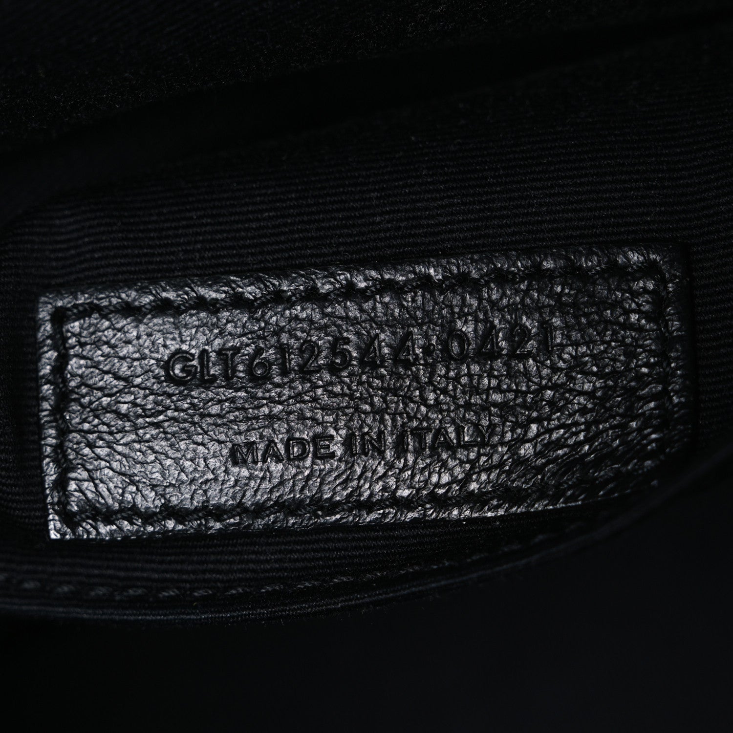 Calfskin Matelasse Monogram Lou Camera Bag Black