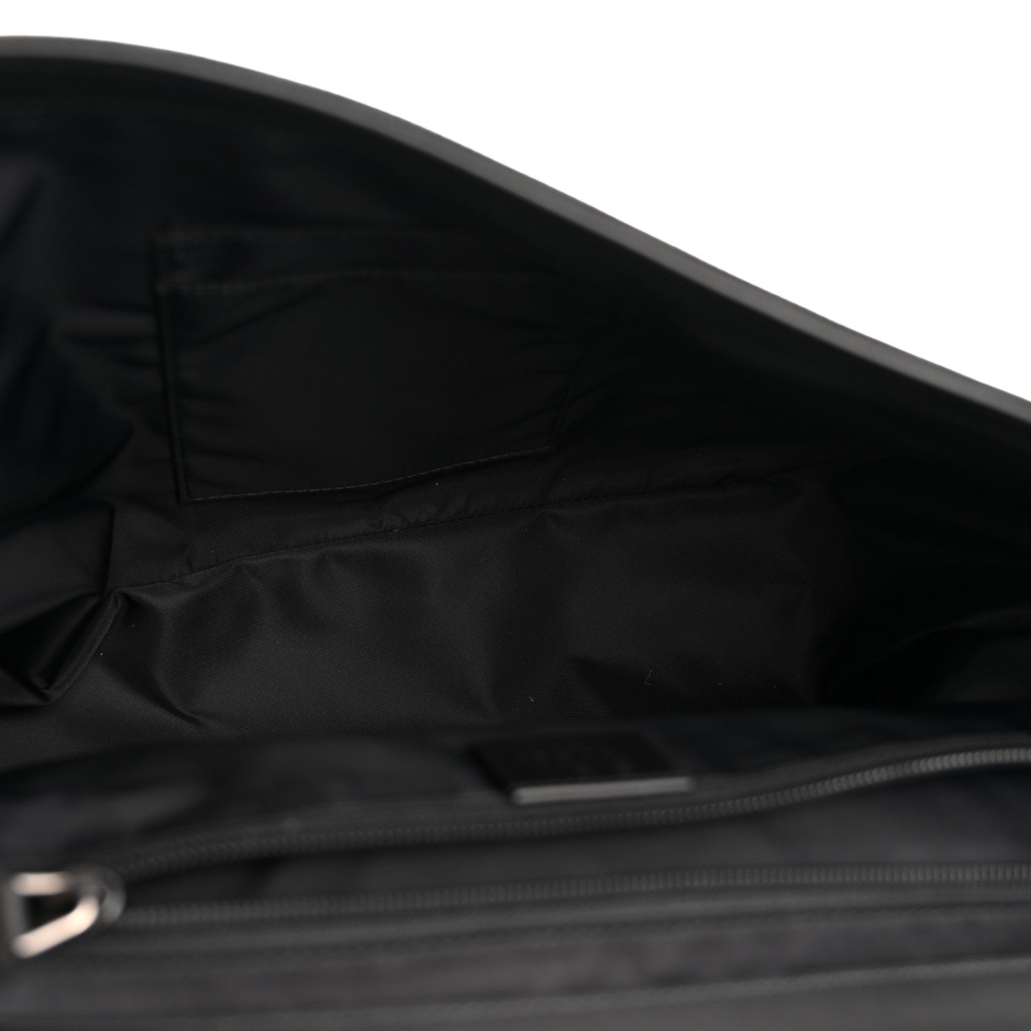 Techno Canvas Web Flap Messenger Bag Black