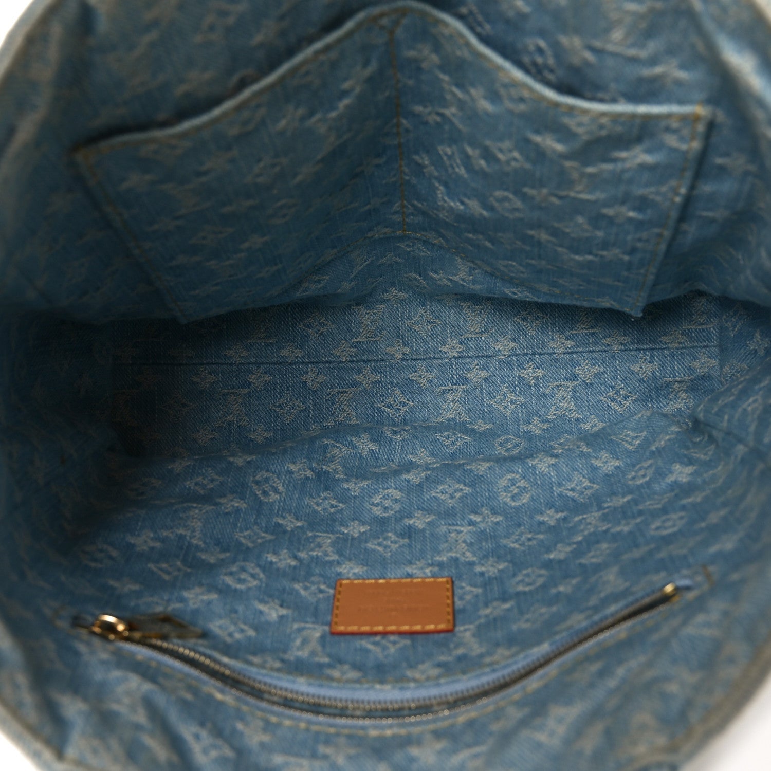 Monogram Washed Denim Let Go PM Sky Blue